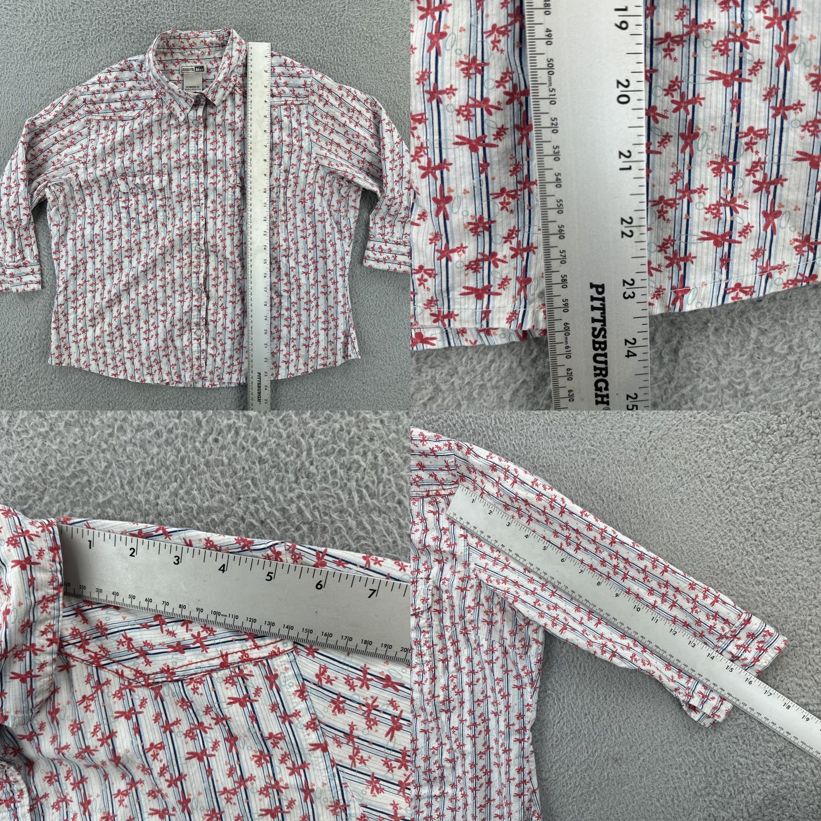 Vintage REI Women's XL Floral Pearl Snap Shirt Western Theme Shirt EUC Size XL / US 12-14 / IT 48-50 - 8 Thumbnail
