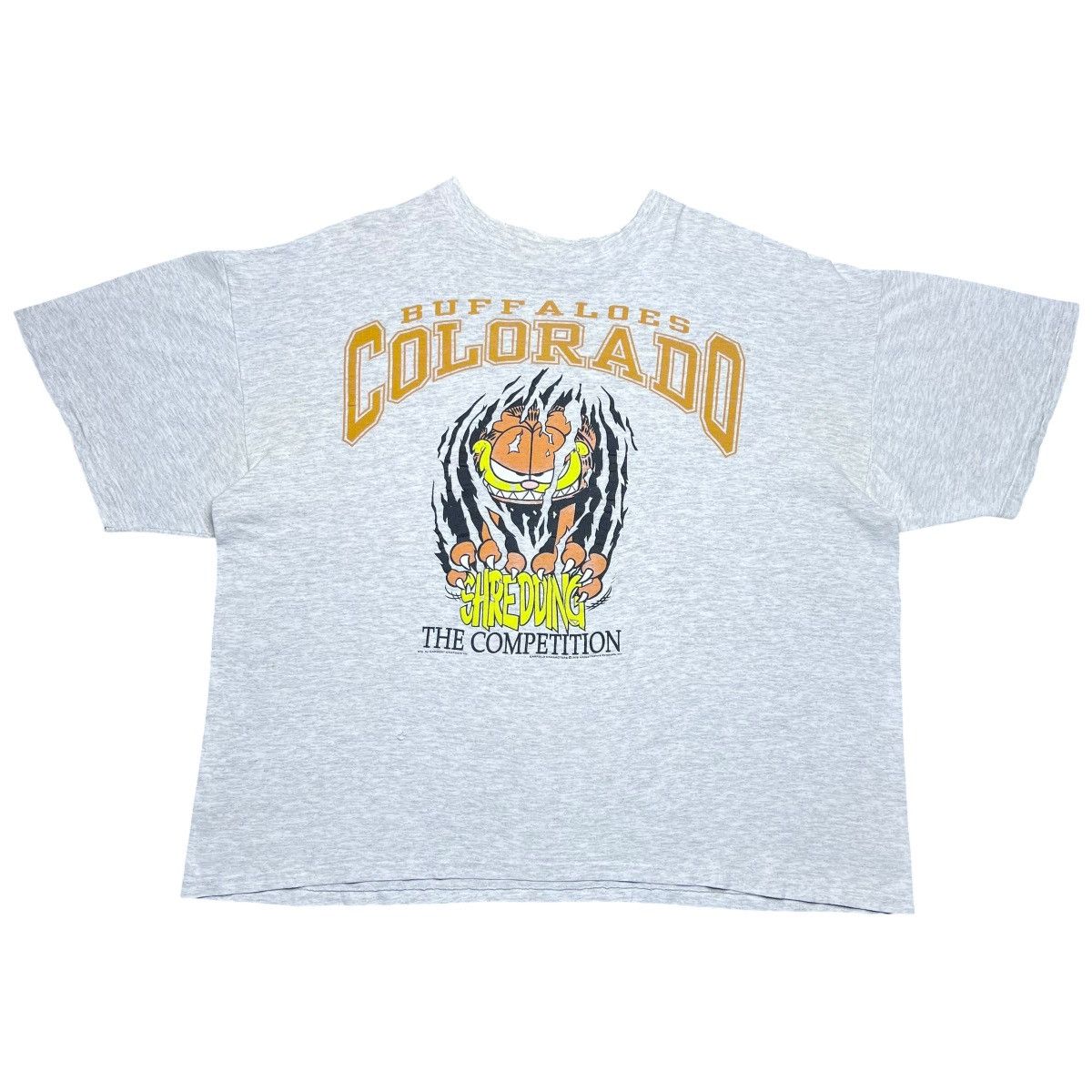 NCAA 1990s Colorado Buffaloes Garfield Shredding Competition Tee Size US XXL / EU 58 / 5 - 1 Thumbnail