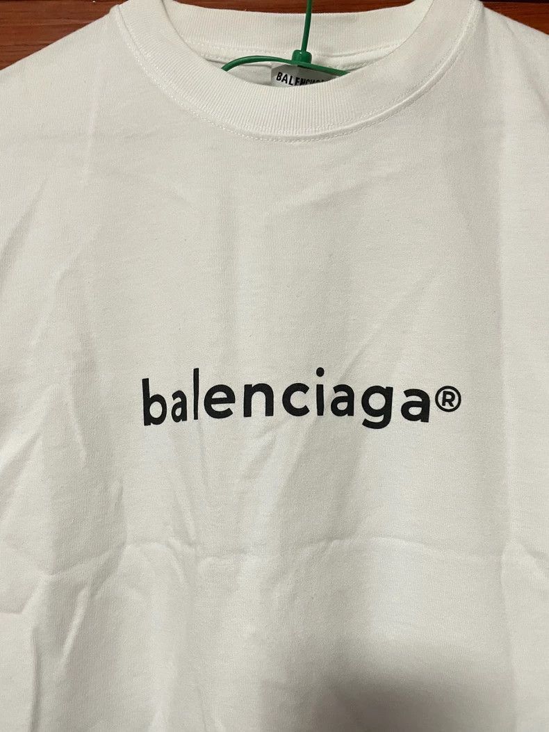 Balenciaga balenciaga white short sleeve t-shirt-2507 Size US M / EU 48-50 / 2 - 3 Thumbnail