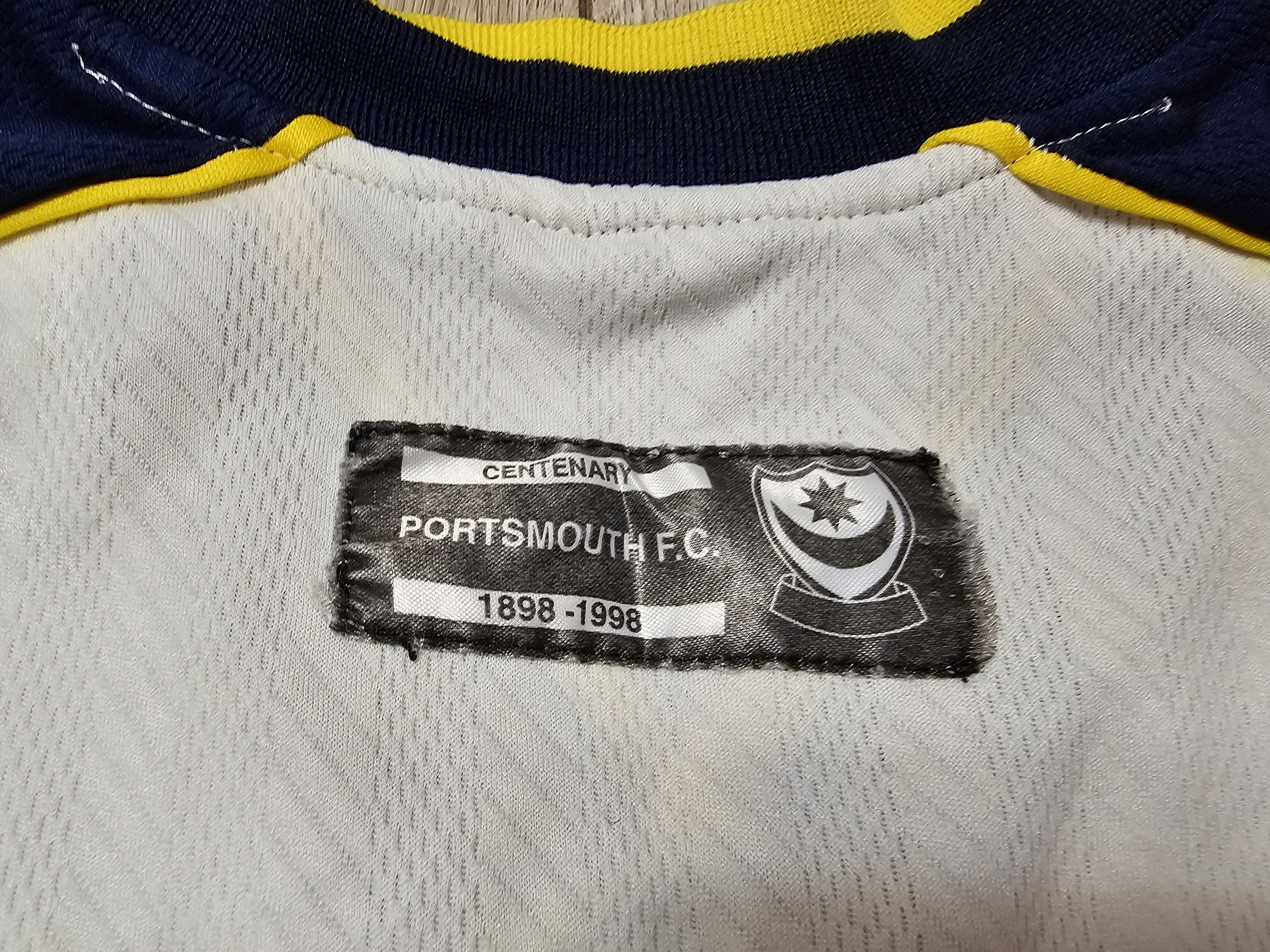 All Sport × Vintage PORTSMOUTH 1998 1999 THIRD FOOTBALL SHIRT SOCCER JERSEY Size US L / EU 52-54 / 3 - 11 Thumbnail