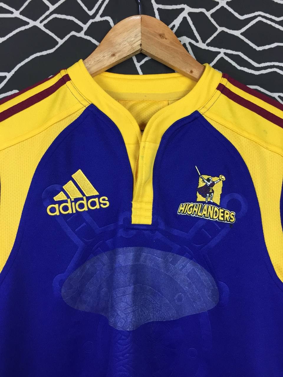 Adidas × Vintage Vtg Adidas Highlanders Rugby Union Team 2009 Jersey Size US S / EU 44-46 / 1 - 3 Thumbnail