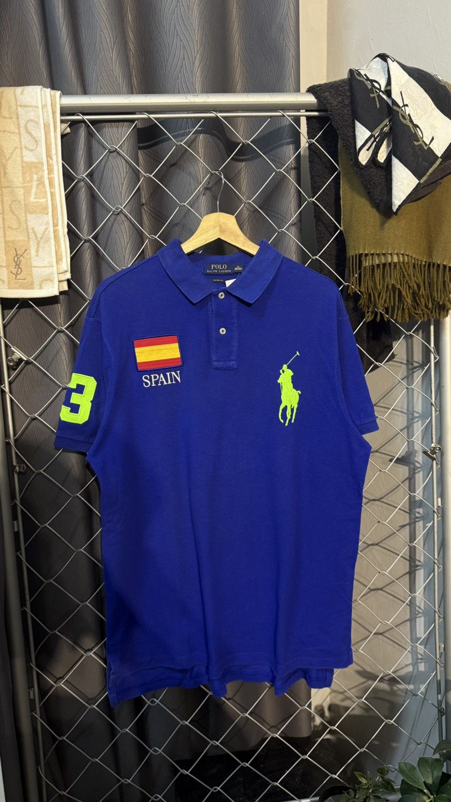 Polo Ralph Lauren VINTAGE POLO RALPH LAUREN SPAIN BIG PONY CUSTOM FIT Size US XL / EU 56 / 4 - 1 Thumbnail