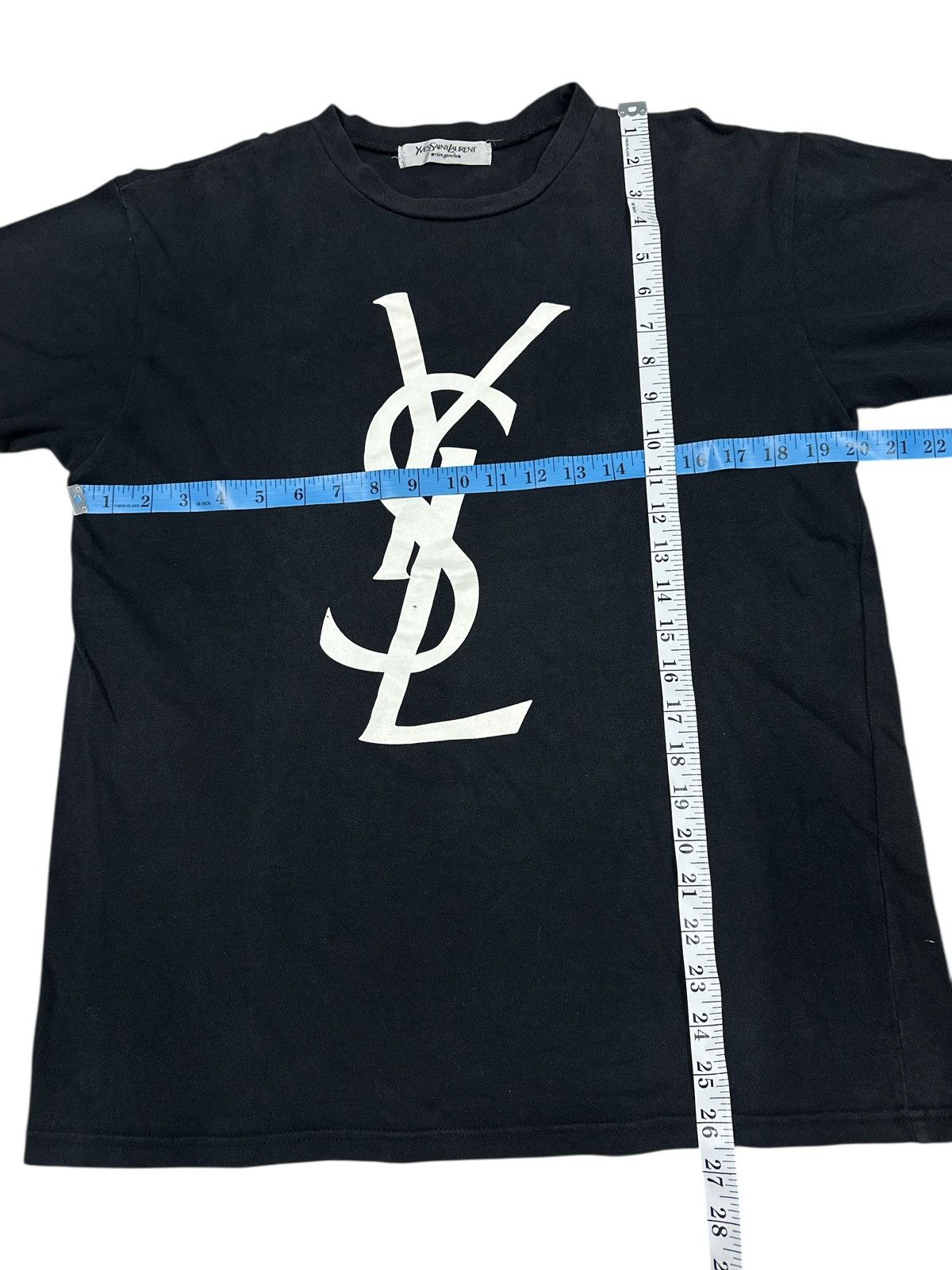 Yves Saint Laurent Yvessaint Lauren Short Black Tee . Size US L / EU 52-54 / 3 - 3 Thumbnail