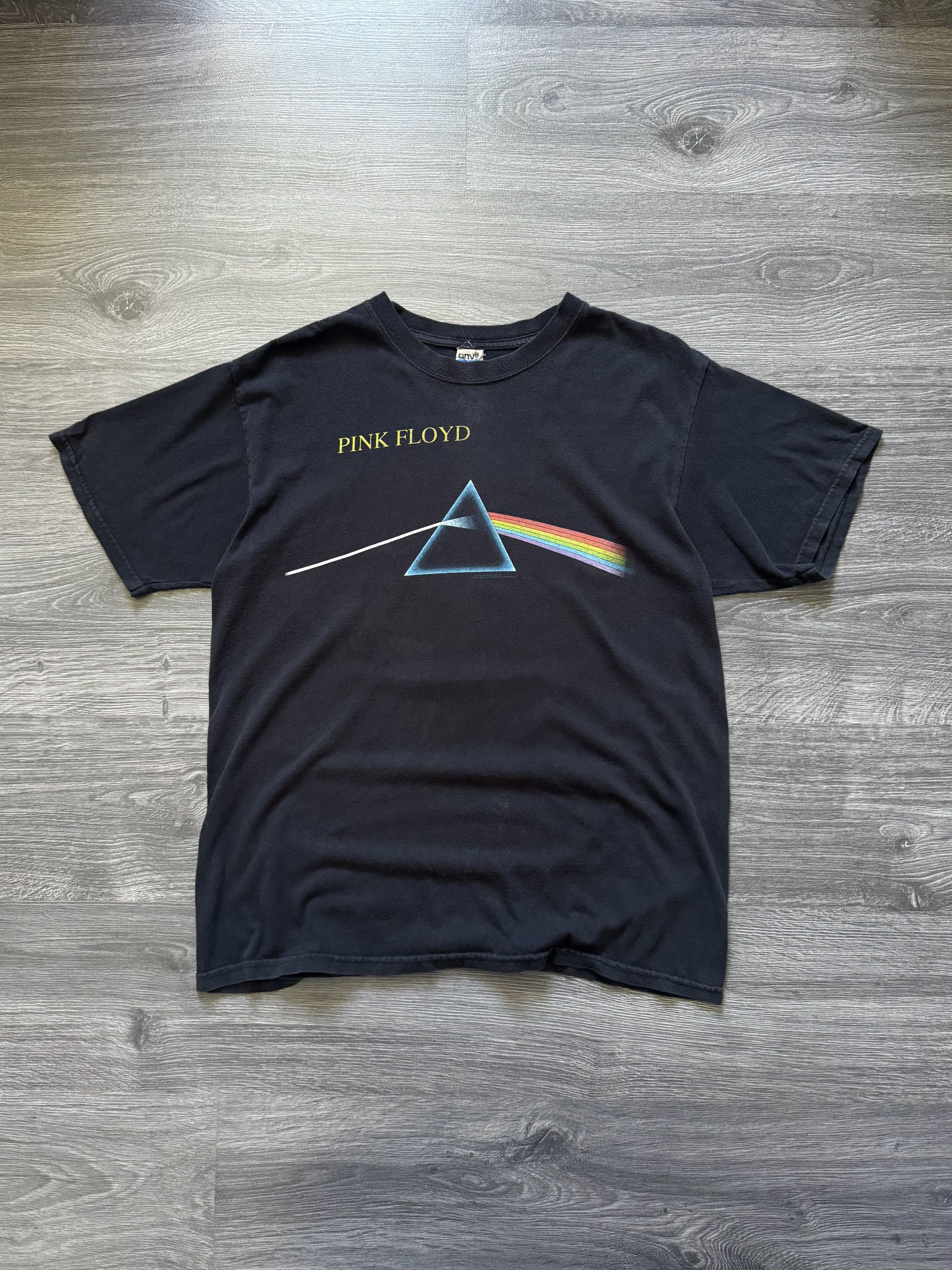 Pink Floyd Vintage 90s Pink Floyd Dark Side of the Moon T-shirt Size US L / EU 52-54 / 3 - 1 Thumbnail