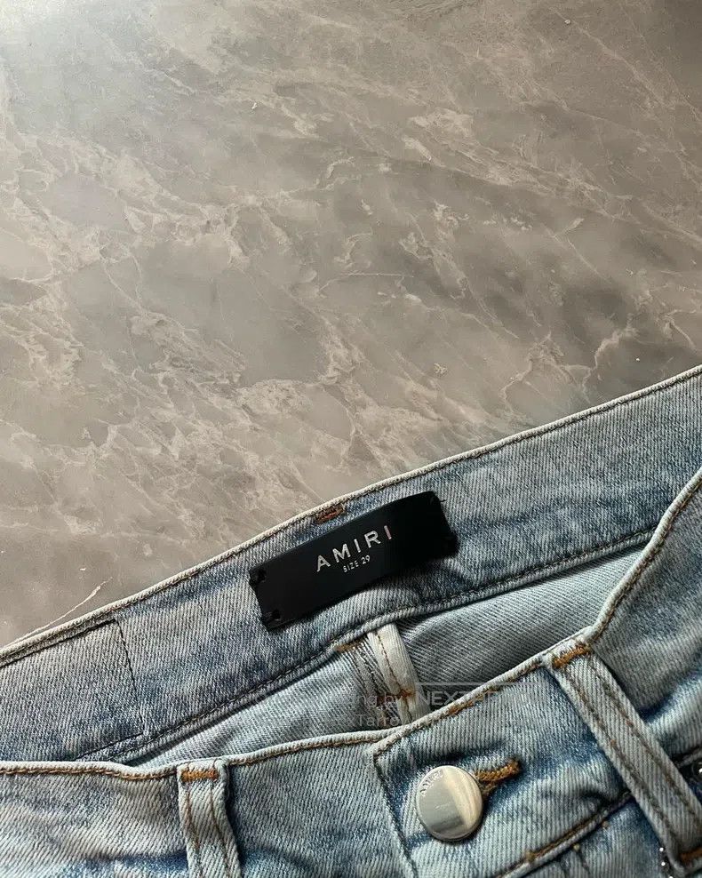 Amiri Amiri Size 29 Washed orange cashew flower patchwork MX1 jea Size US 29 - 3 Thumbnail
