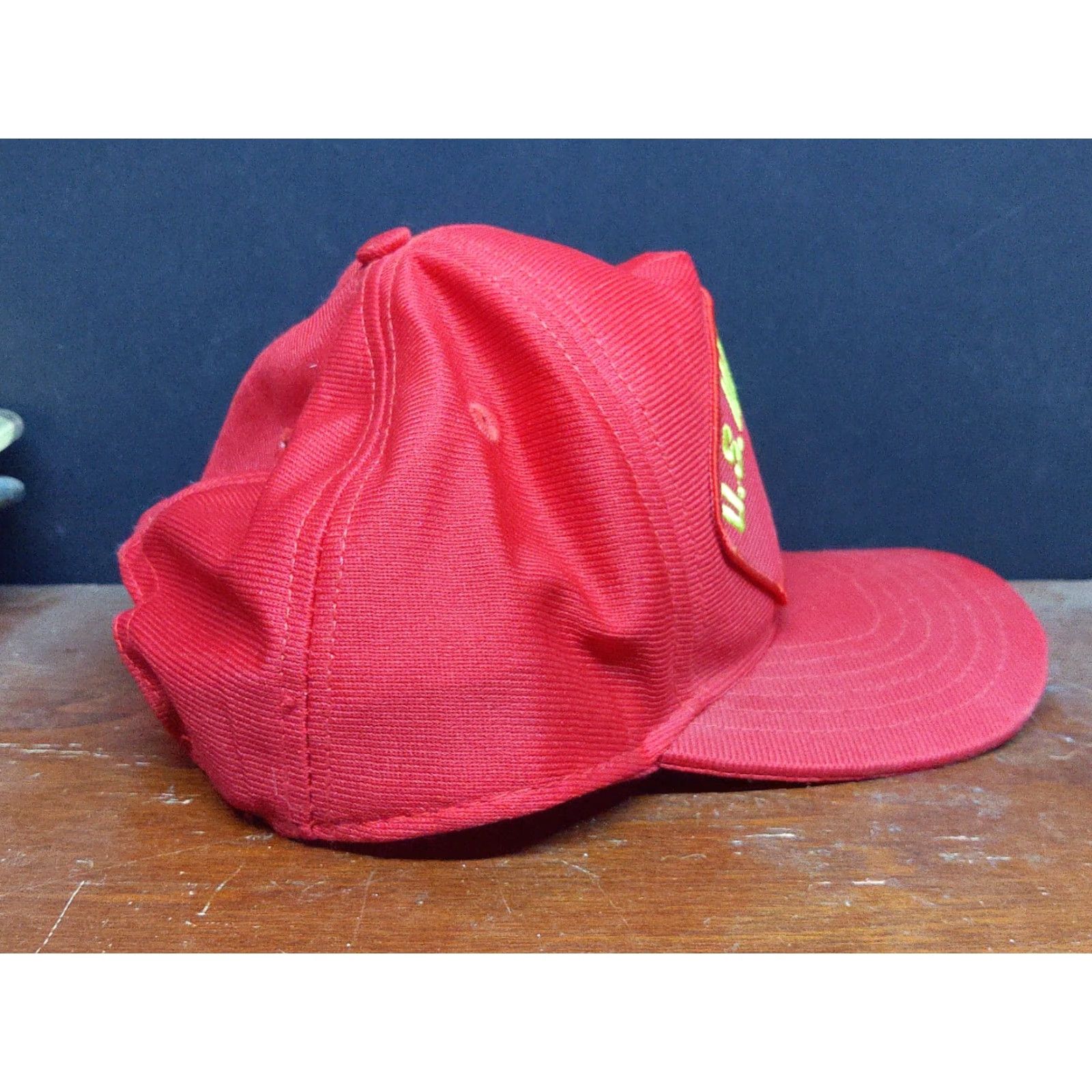 Vintage VINTAGE Eagle Crest USMC Marines Red Snap Back Hat Eagle Crest Size ONE SIZE - 5 Thumbnail