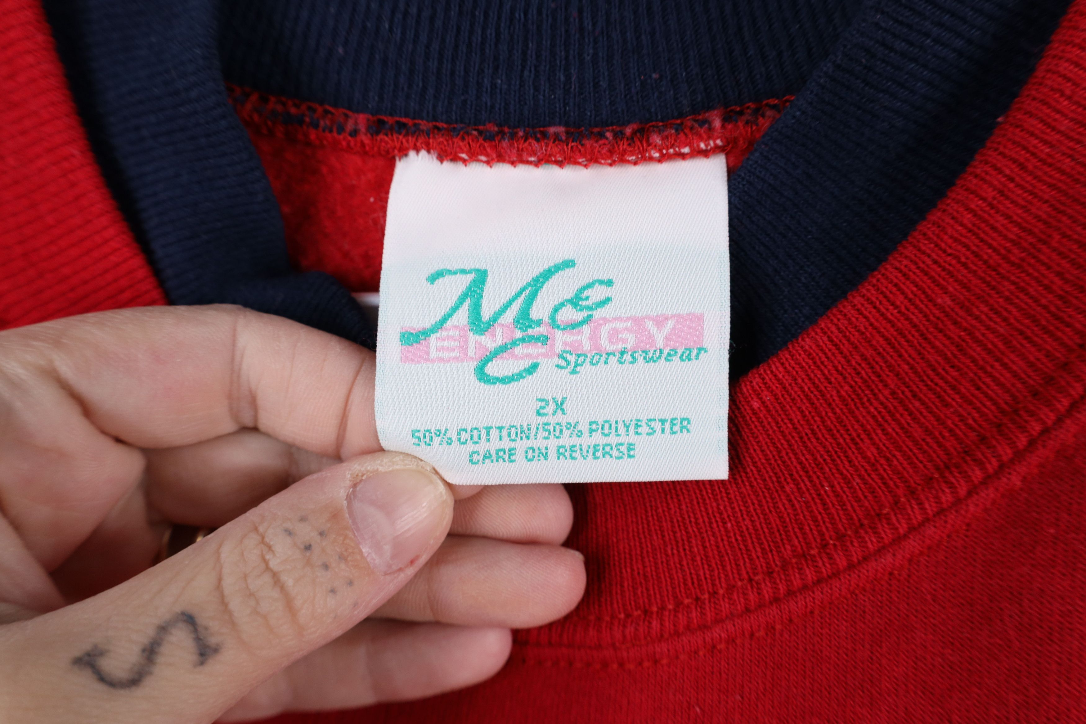 Vintage Vintage 90s Streetwear Cat Kitten Holidays Sweatshirt Size XXL / US 16-18 / IT 52-54 - 6 Thumbnail