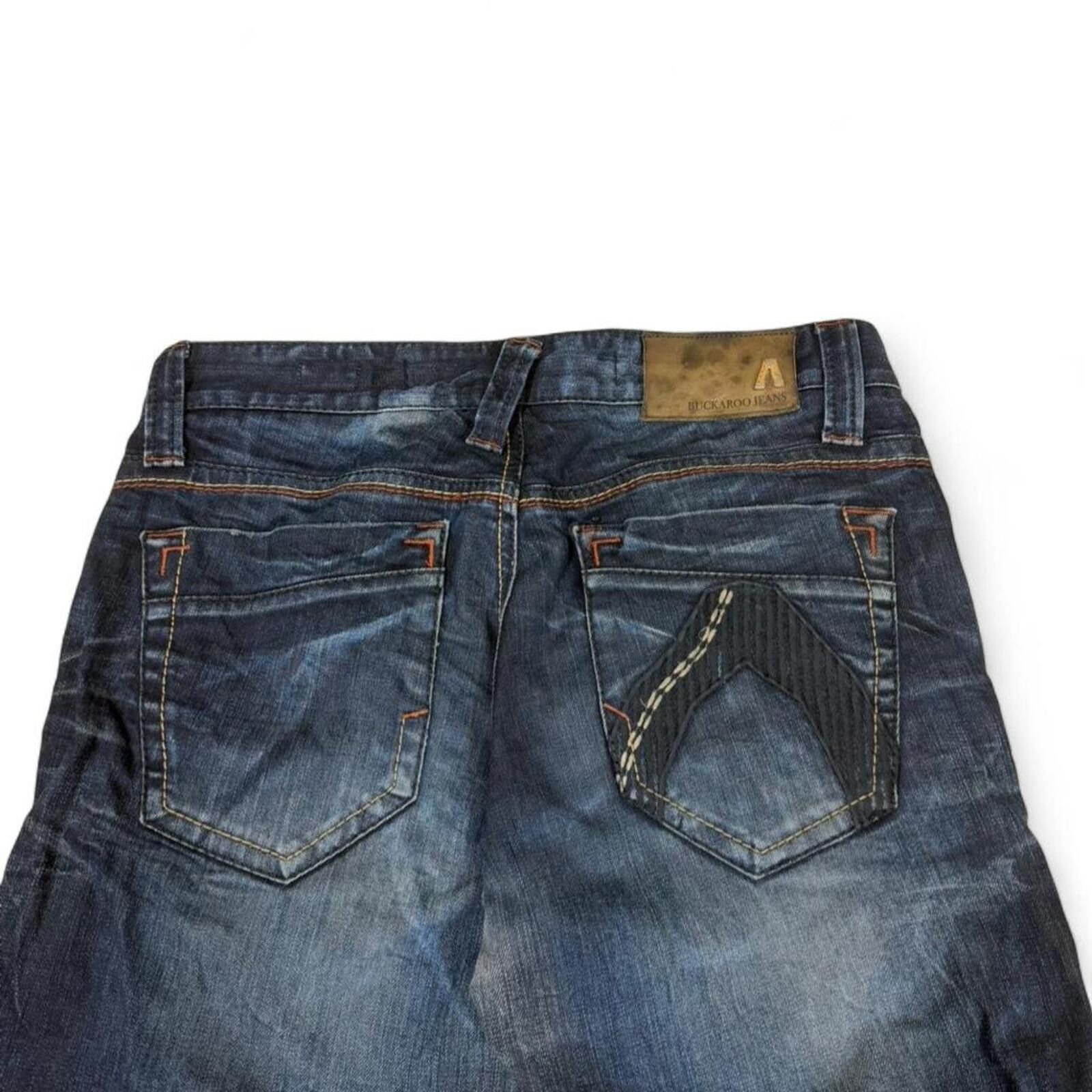 True Religion Vintage Buckaroo y2k ripped look relaxed fit denim jeans Size US 33 - 3 Thumbnail