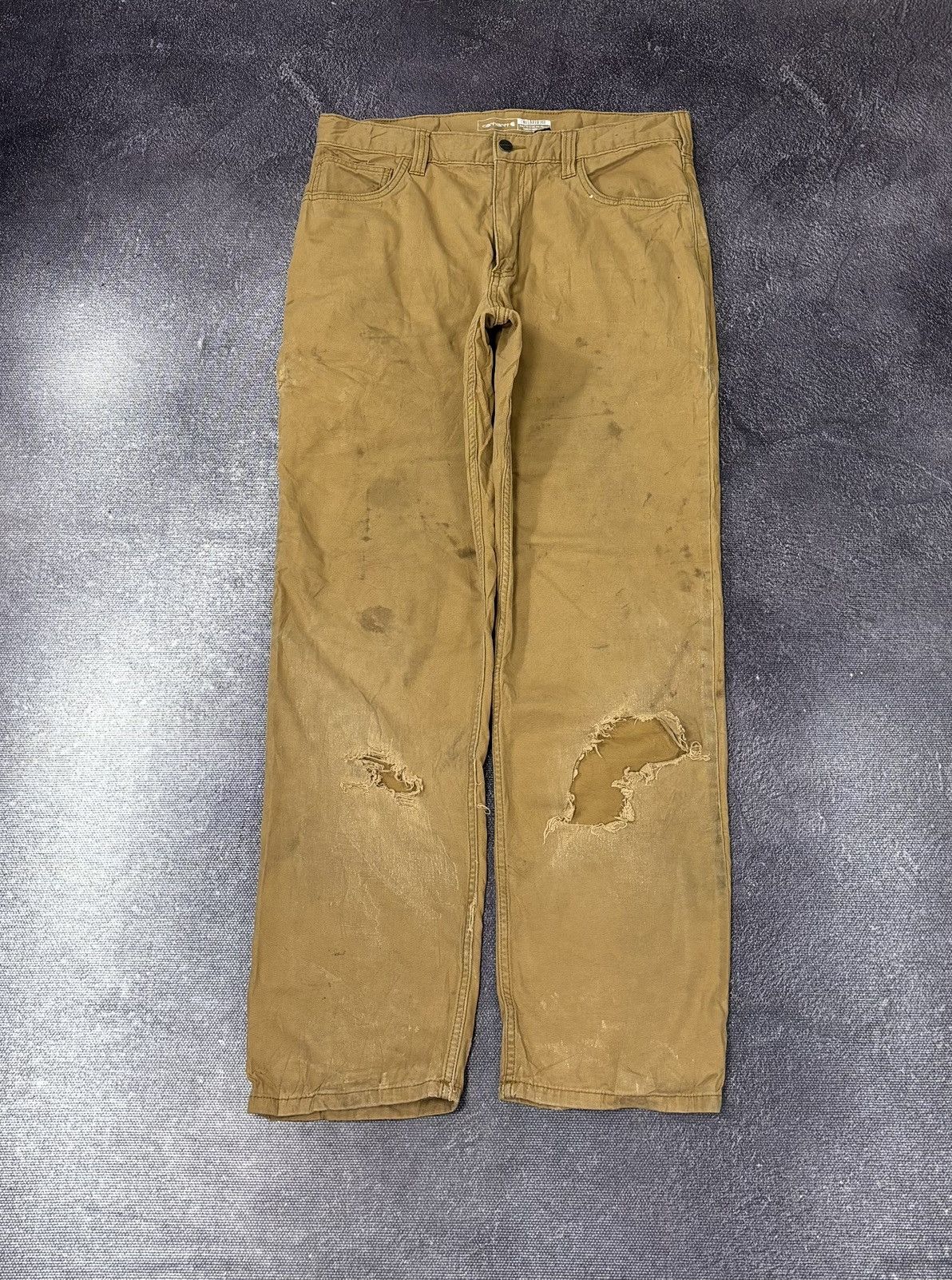 Carhartt Vintage Carhartt USA Rugged Flex Distressed Work Pants Size US 34 / EU 50 - 2 Thumbnail