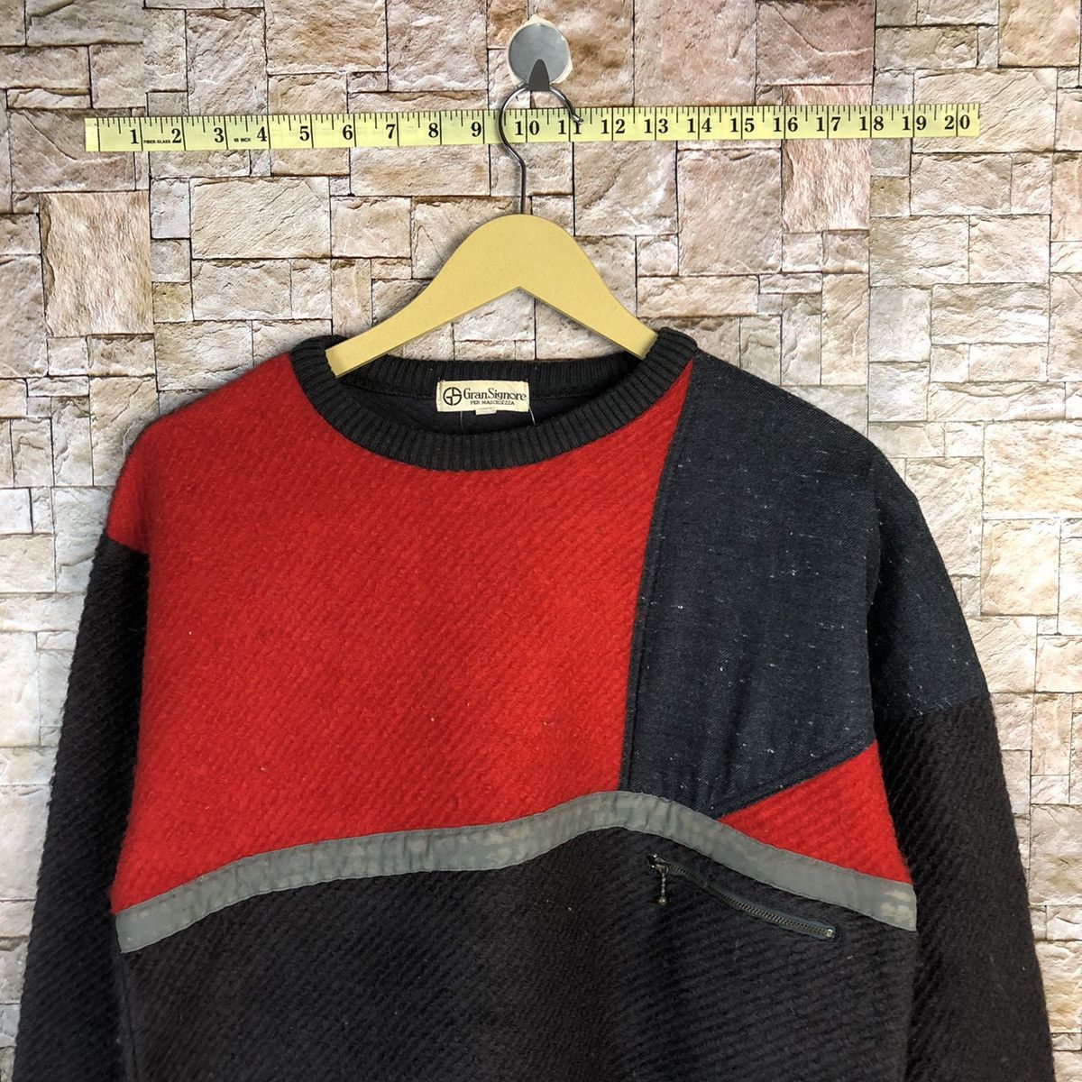 Homespun Knitwear Gran Signore Red Knitwear #A374 Size US S / EU 44-46 / 1 - 2 Thumbnail