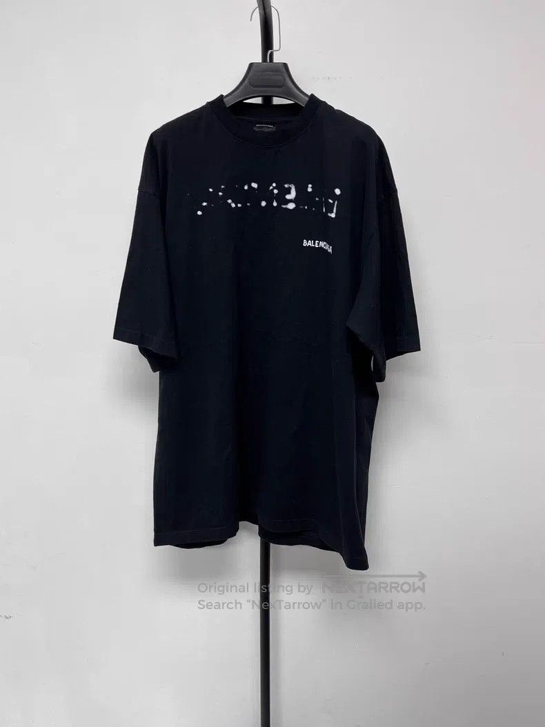 Balenciaga Balenciaga Logo Printed Plain Knit Short Sleeve Size XS / US 0-2 / IT 36-38 - 1 Thumbnail