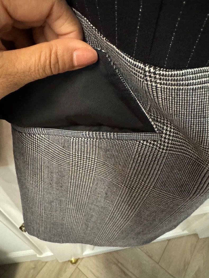 Alexander McQueen Alexander McQUEEN size 38 Splicing suit 2505-Nextarrow Size M / US 6-8 / IT 42-44 - 3 Thumbnail