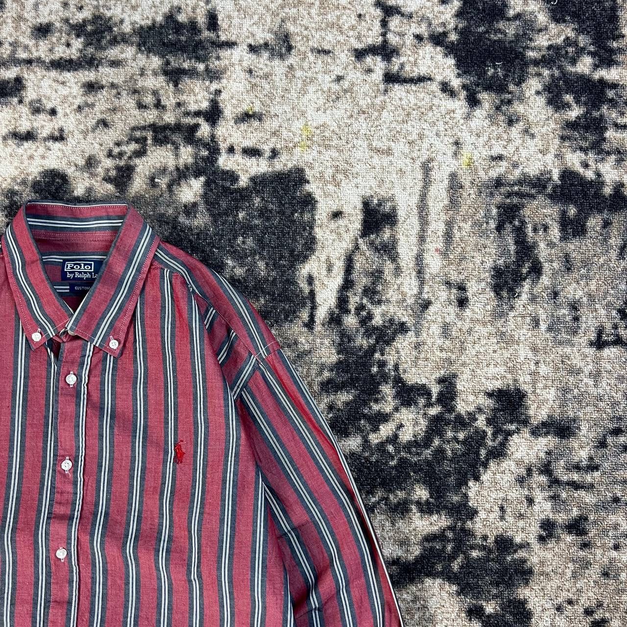 Polo Ralph Lauren Polo Ralph Lauren Luxury Mini Logo Striped Button Up Shirt Size US XL / EU 56 / 4 - 2 Thumbnail
