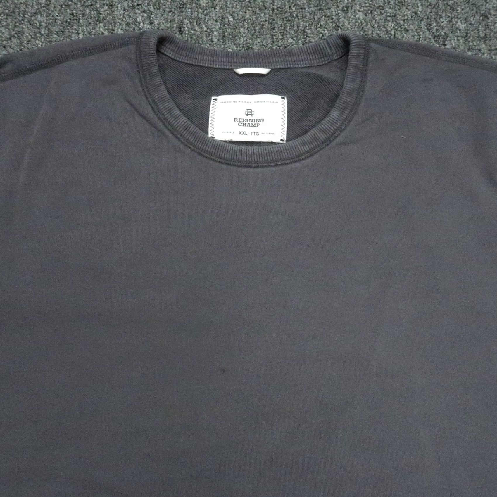 Reigning Champ Reigning Champ Pullover Mens XXL Gray Midweight Terry Sweatshirt Crew Neck Size US XXL / EU 58 / 5 - 2 Thumbnail