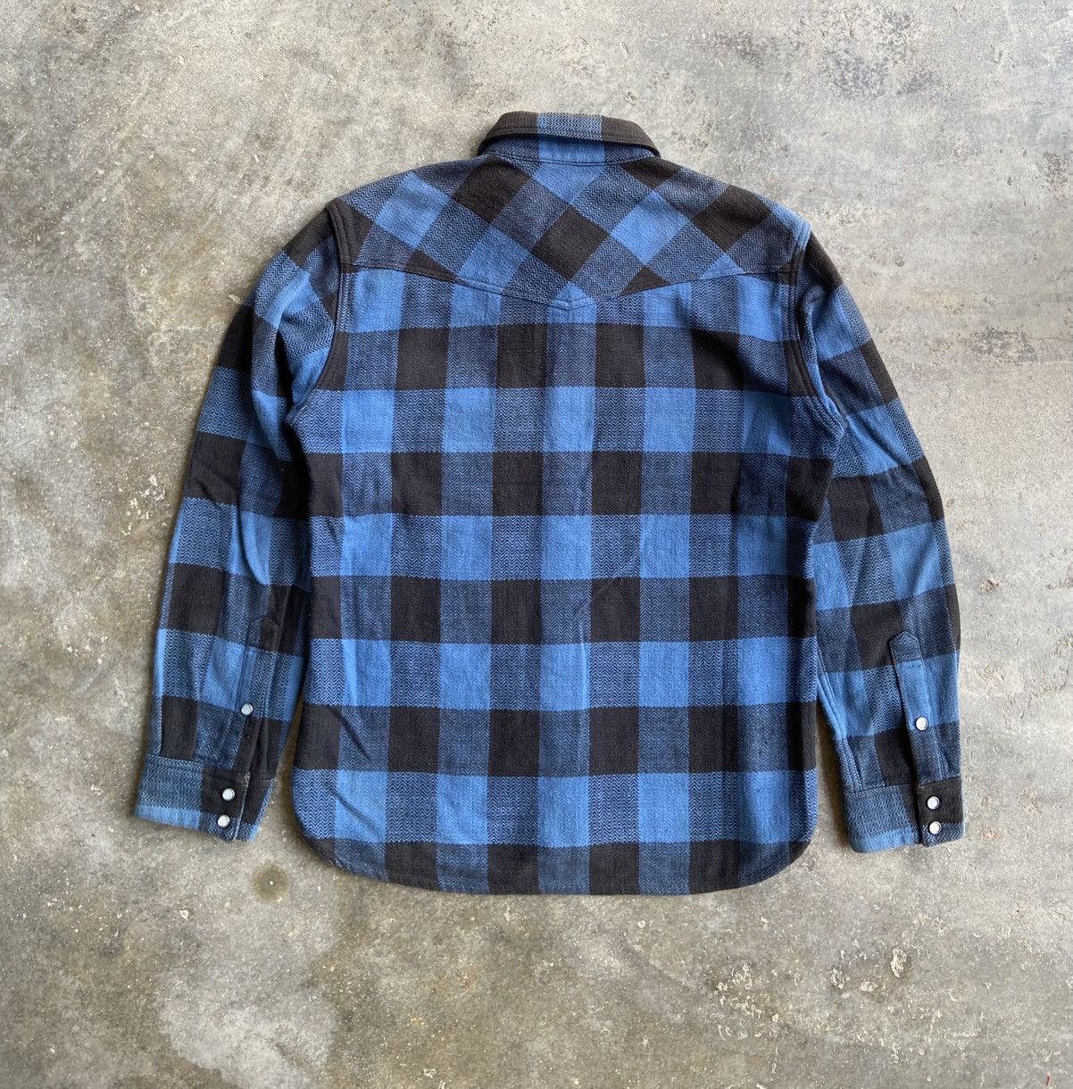 The Flat Head AMERICANA STYLE INDIGO FLANNEL Size US M / EU 48-50 / 2 - 8 Thumbnail