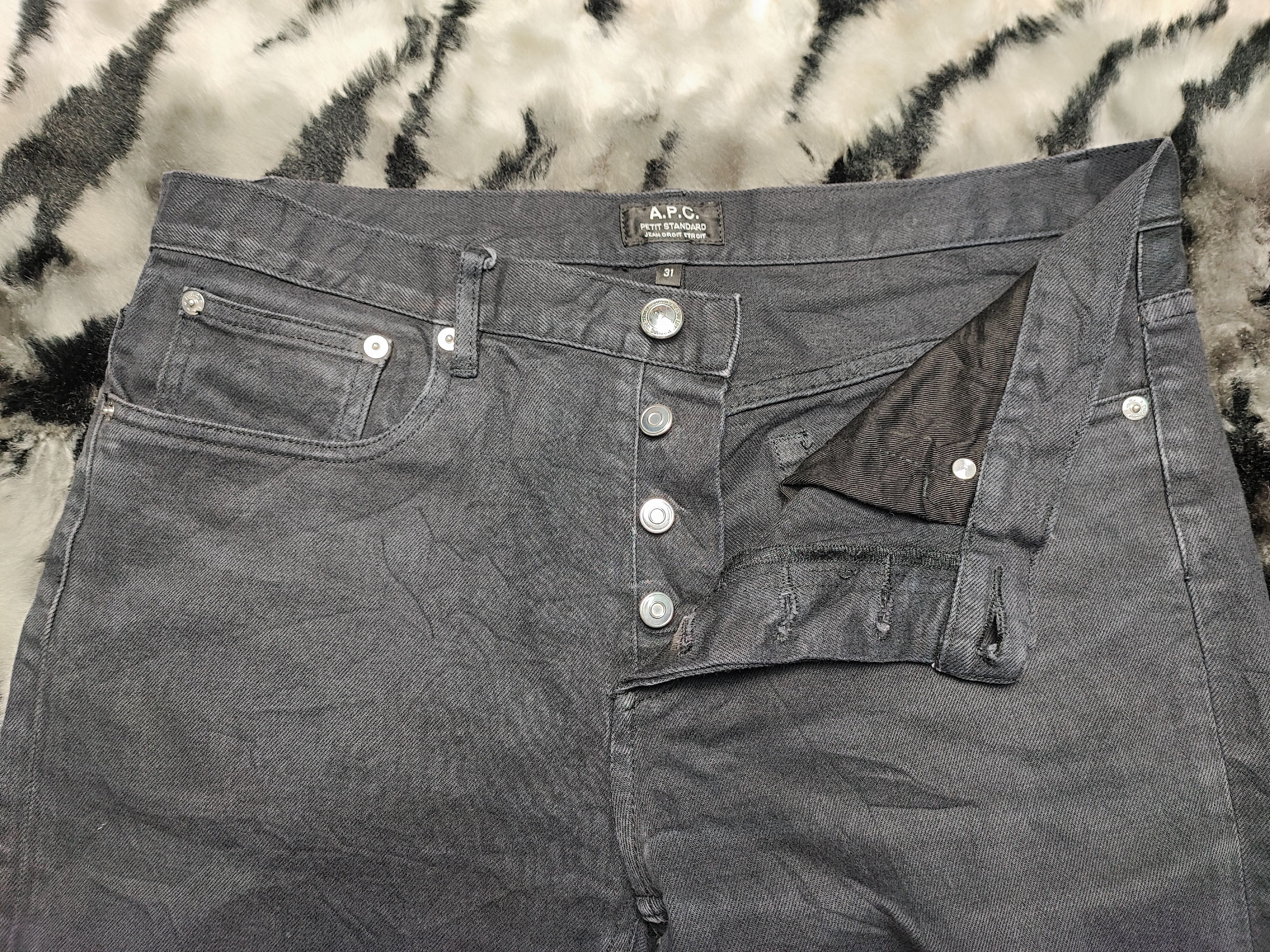 A.P.C. × JJJJound APC Petit Standard Black Jeans 32 Size US 32 / EU 48 - 13 Thumbnail
