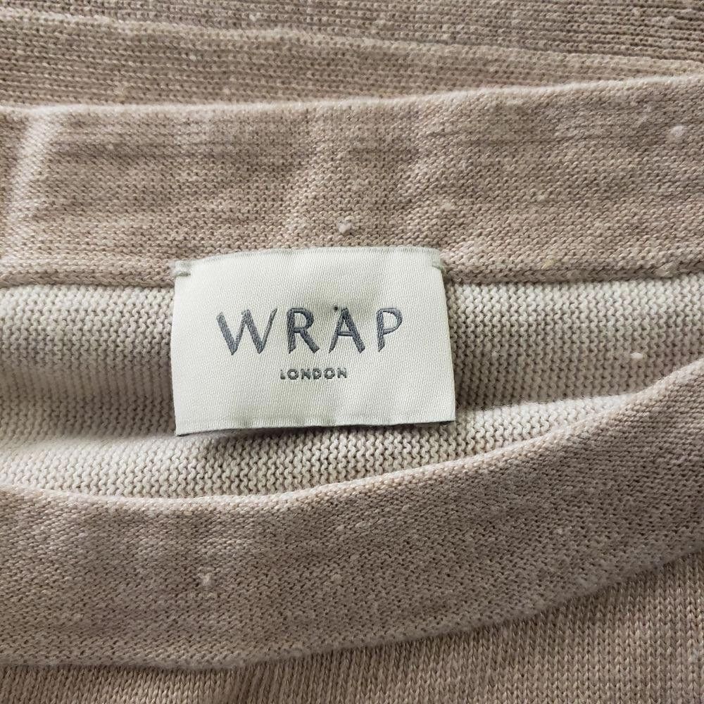 Designer CT1086a Wrap London Women's tan lightweight sweater. 12/14 Size XL / US 12-14 / IT 48-50 - 3 Thumbnail