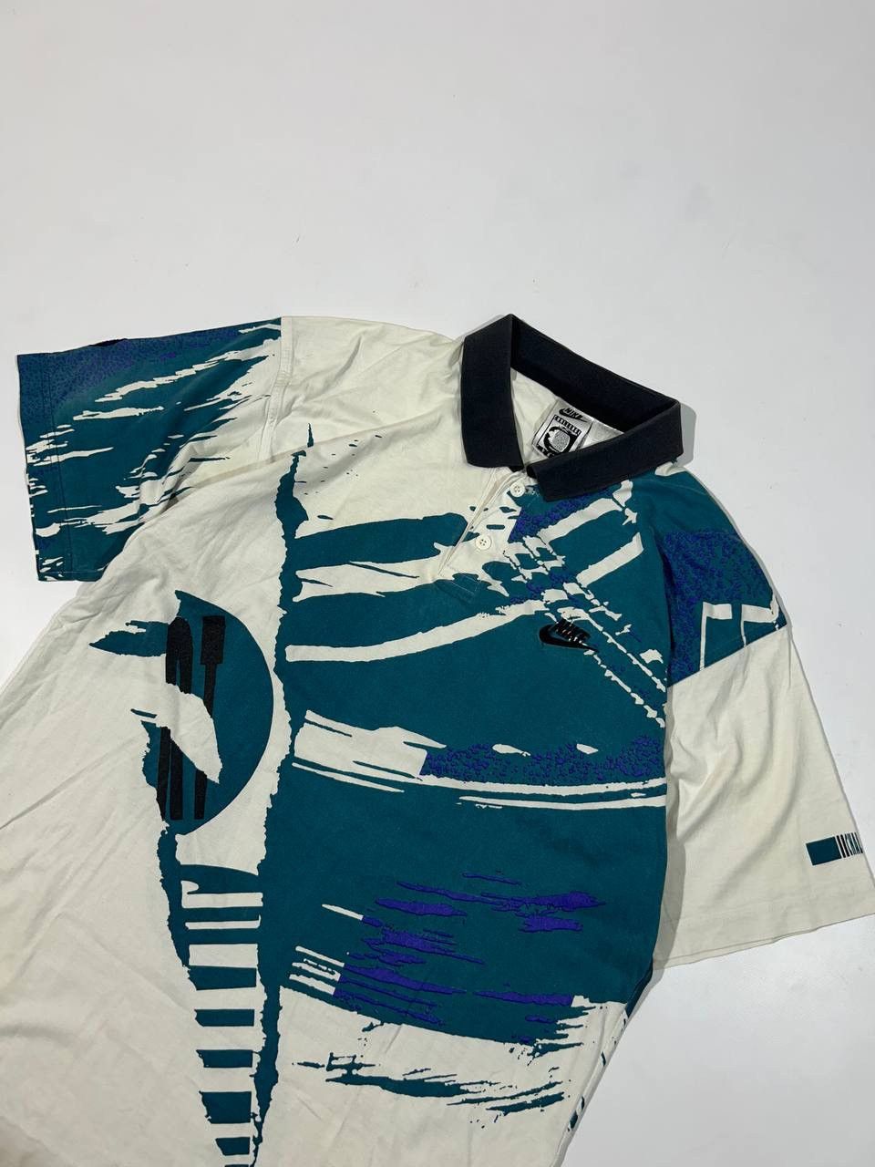 Nike × Vintage Vintage Nike Challenge Court Agassi Retro 90's Tennis Polo Size US M / EU 48-50 / 2 - 5 Thumbnail