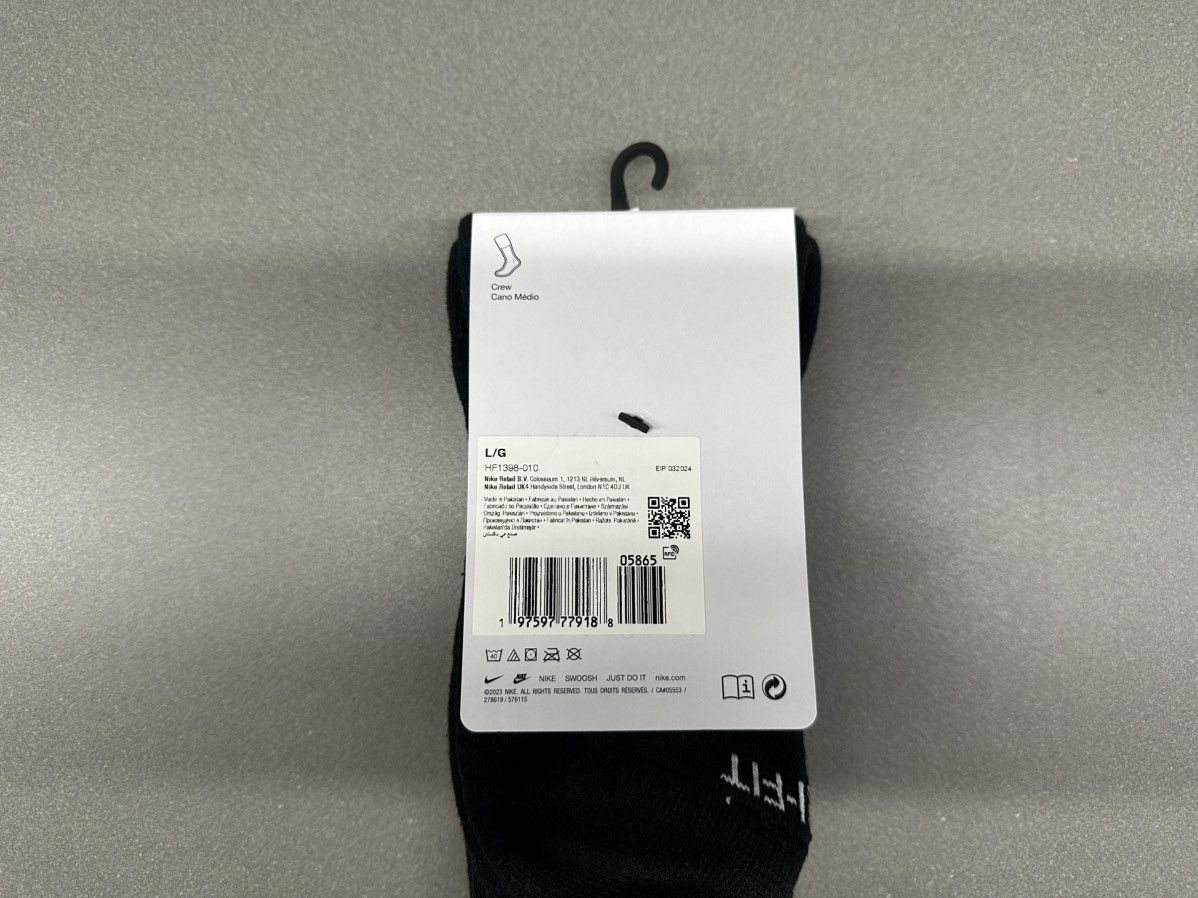 Jordan Brand × Supreme Supreme Jordan Crew Socks Black Size ONE SIZE - 7 Thumbnail