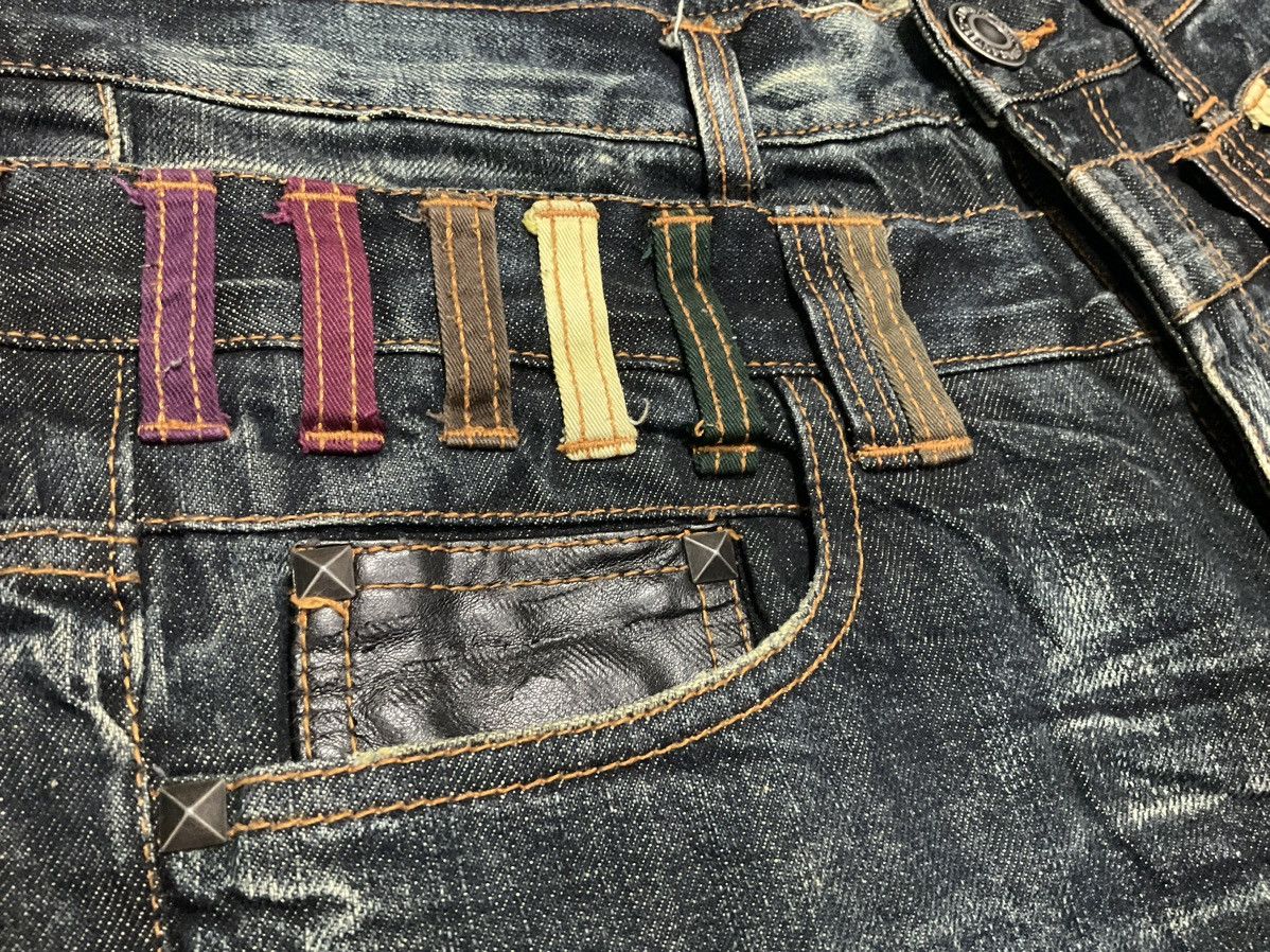 Beauty Beast 🔥 Y2K Nylaus Jeans Double Waist Studded Zippers Denim LGB Size US 32 / EU 48 - 5 Thumbnail