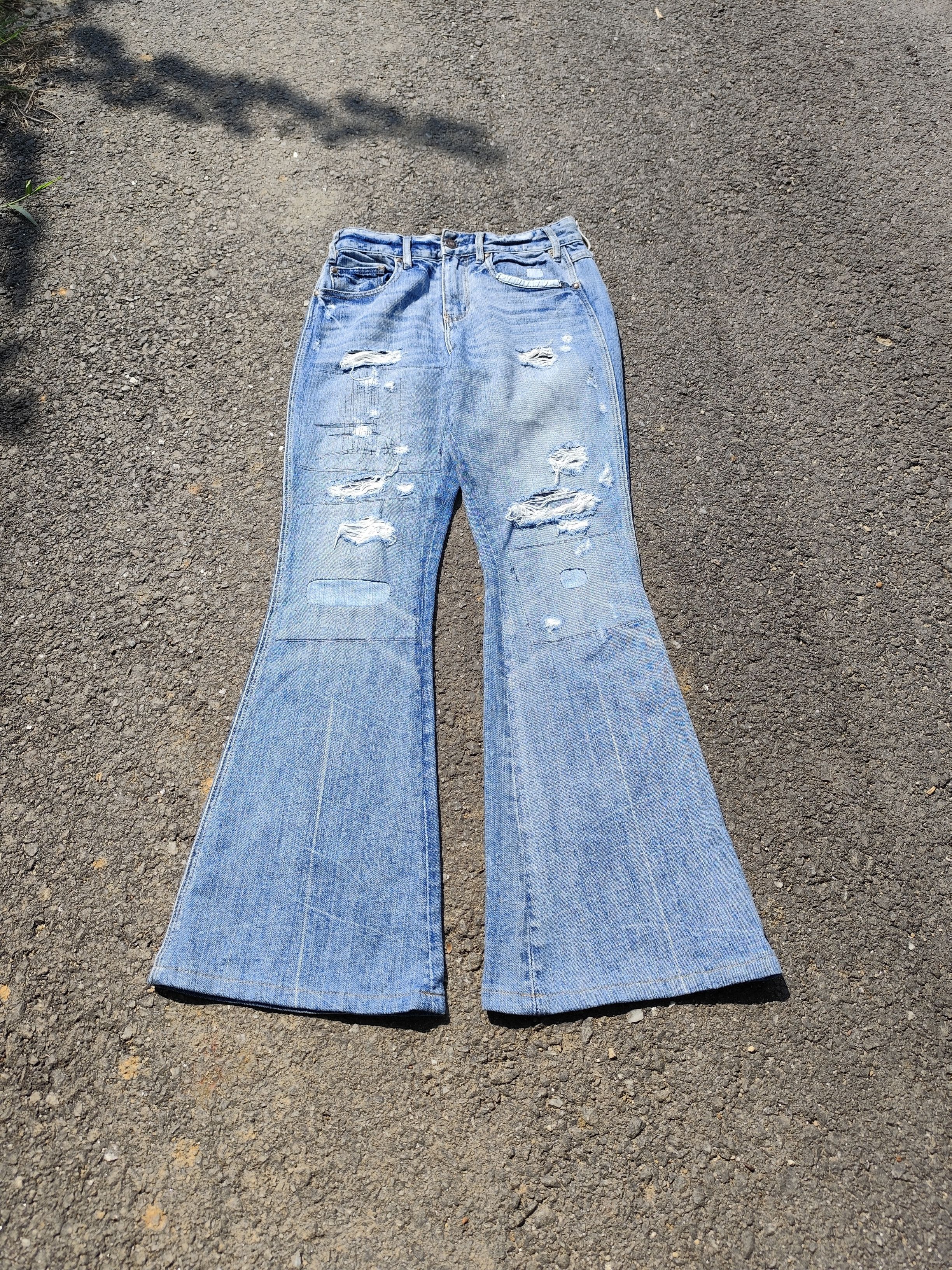 Abercrombie & Fitch vintage abercrombie&fitch Flare Denim B_J/1124/5 Size 24" / US 00 / IT 34 - 1 Thumbnail