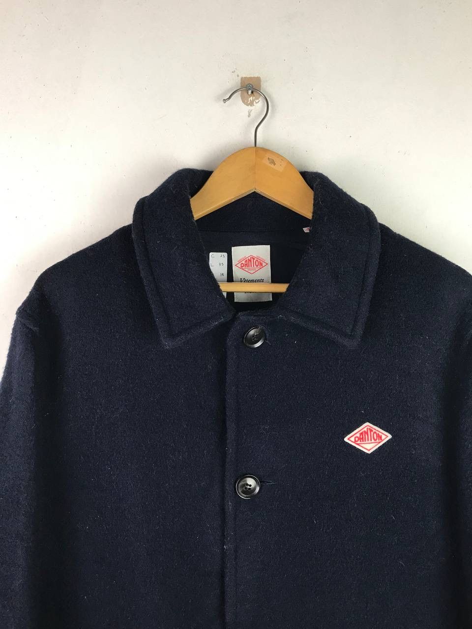 Danton × Japanese Brand Vintage Danton Vetements Long Wool Jacket Size US L / EU 52-54 / 3 - 3 Thumbnail