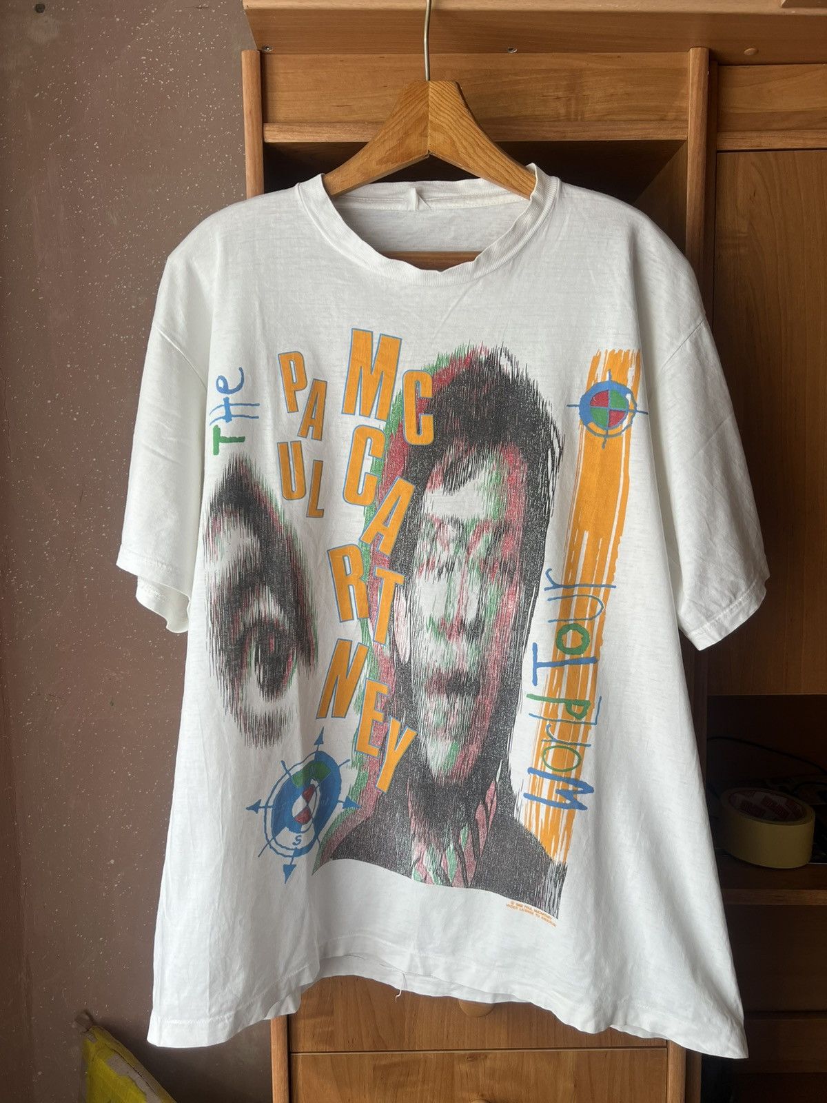 Band Tees Paul McCartney 1989 tour Mac is back Size US XL / EU 56 / 4 - 2 Thumbnail