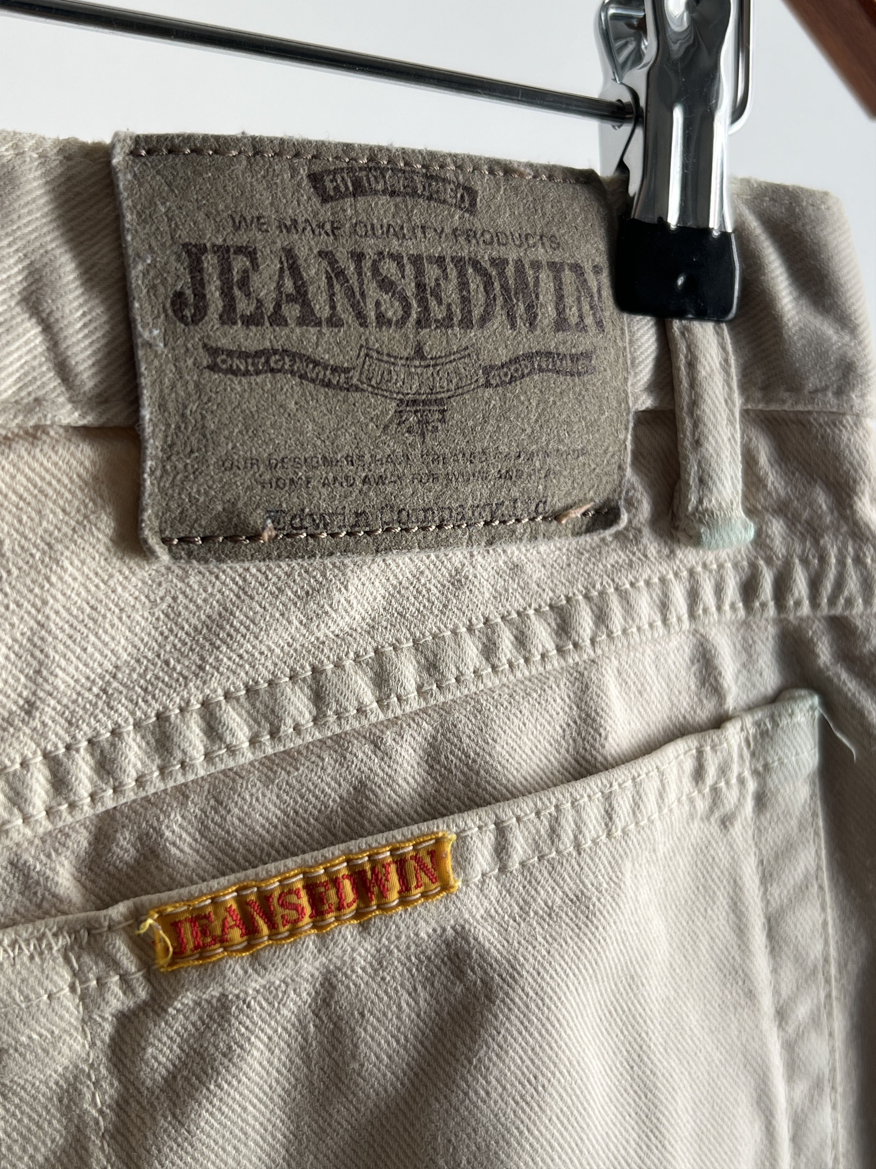 Edwin × Japanese Brand × Vintage Edwin Japanese Vintage Beige Jeans 30 x 34 Newton Work Size US 31 - 4 Thumbnail