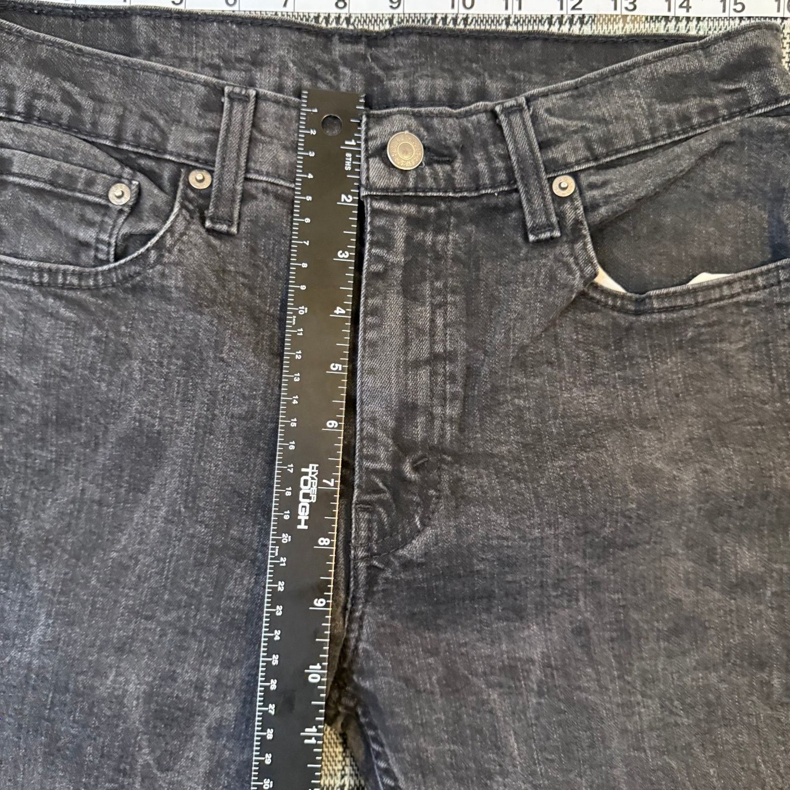 Levi's Levis 512 Men's Jeans Black Denim Slim Tapered Stretch 33x30 Size US 33 - 4 Thumbnail