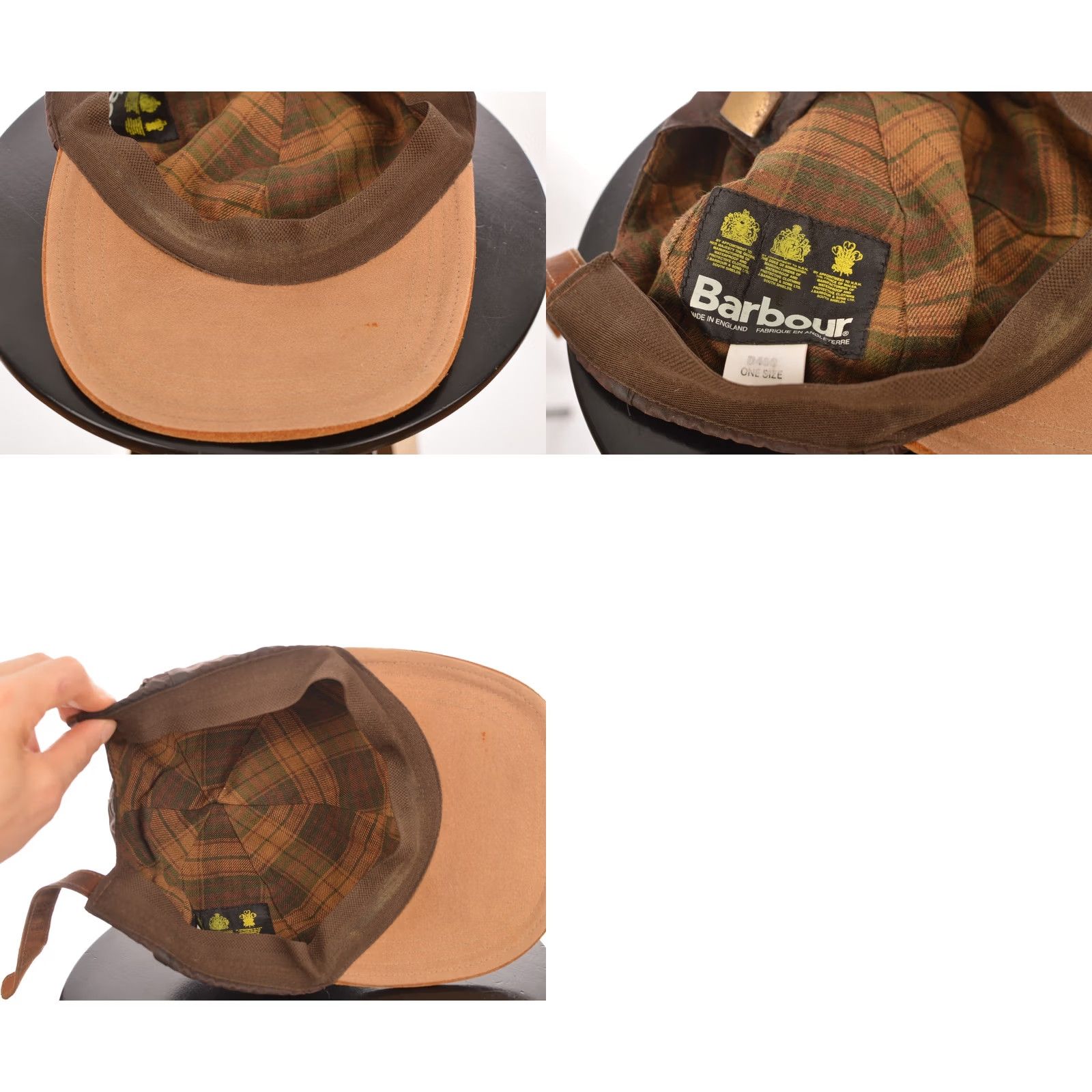 Barbour Barbour Wax Cotton Suede Cap Men One Size Made in England Brown Baseball Cap OS 0075 Size ONE SIZE - 8 Thumbnail