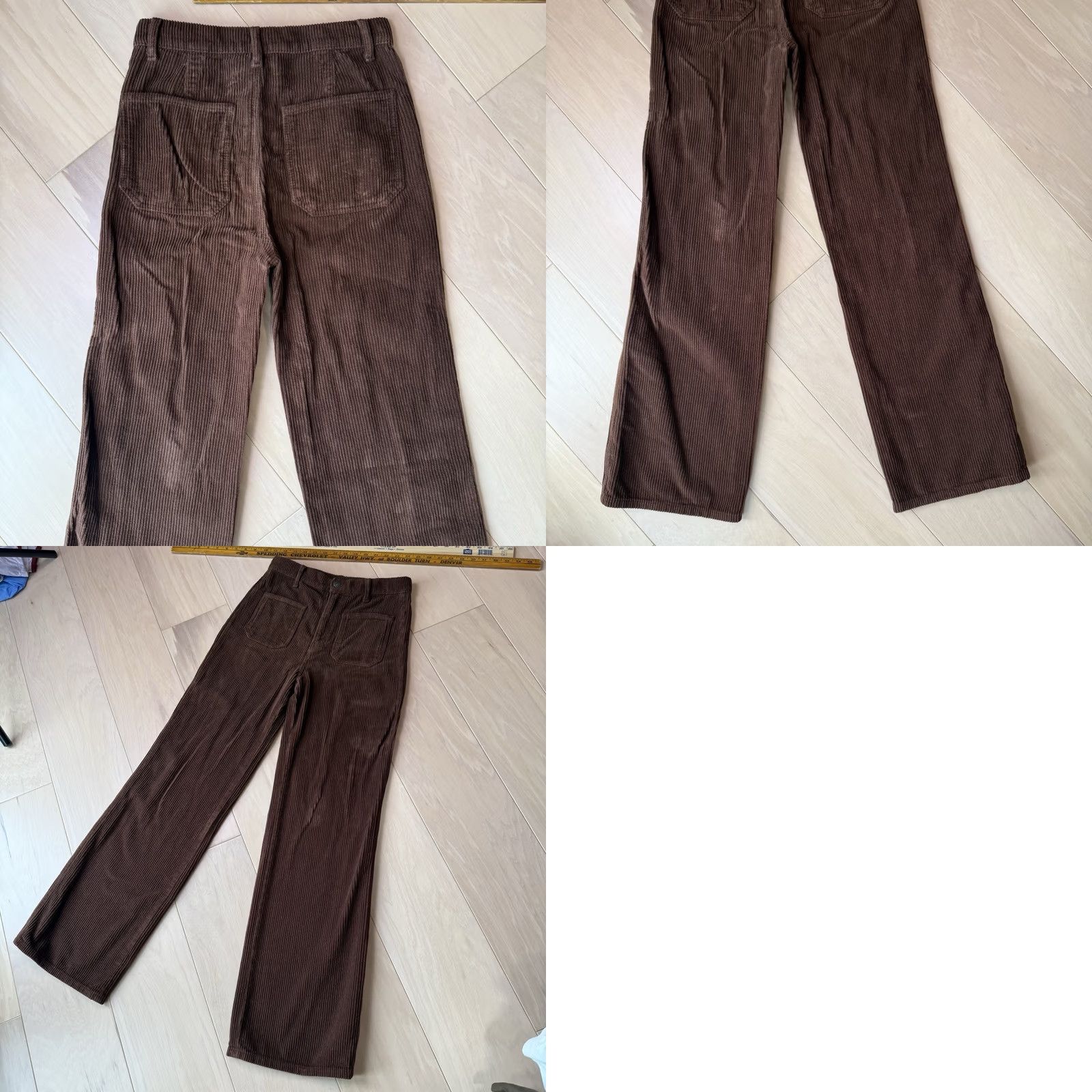 Reformation Reformation Alyssa High Rise Wide Leg Corduroy Pants Women's 27 Brown Wide-Leg Corduroy Pants 27 Brown Reformation Womens Size 27" / US 4 / IT 40 - 8 Thumbnail