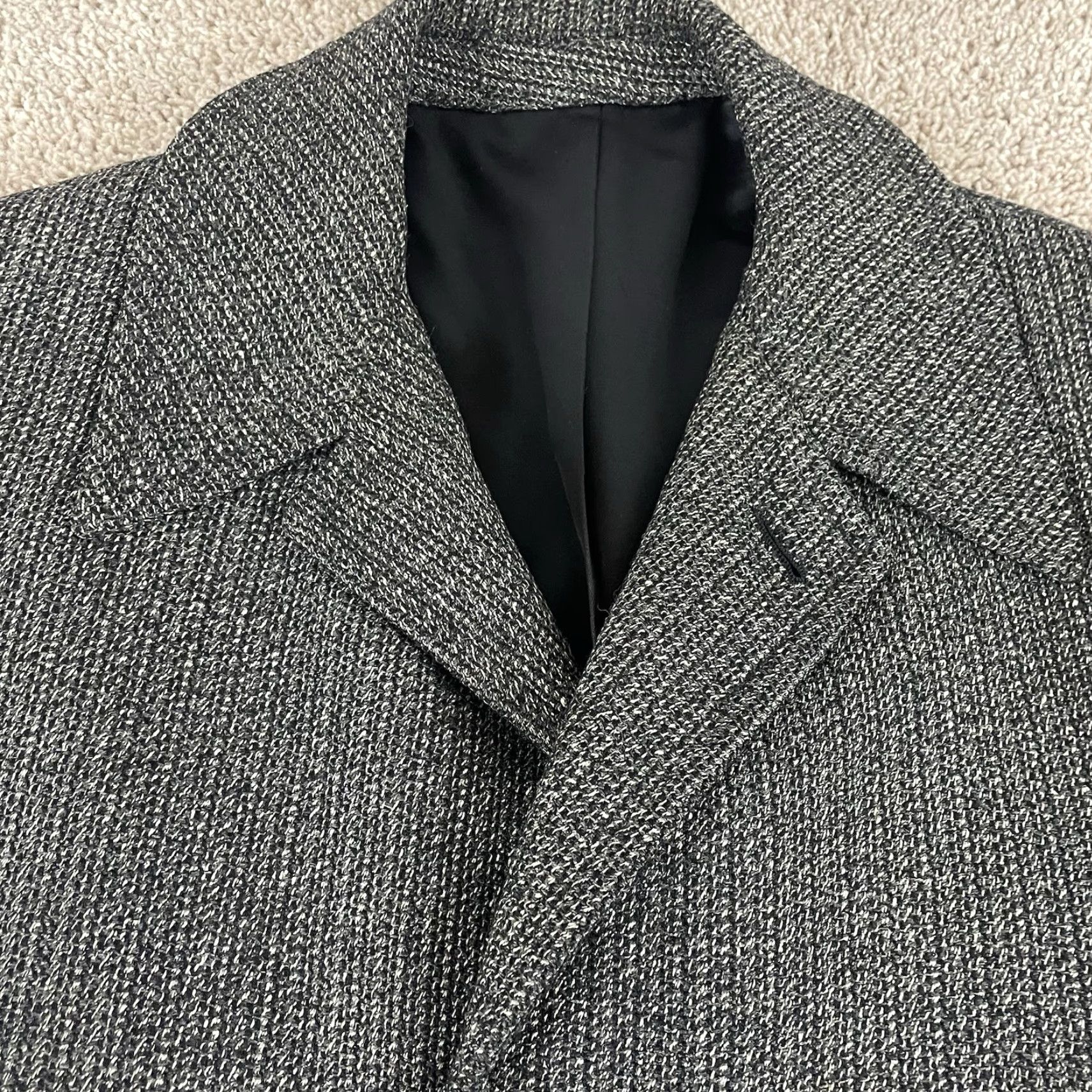 Vintage VINTAGE The Storrs-Schaefer Co. Overcoat Topcoat Coat Wool Grey Large Men’s Regular 1960s Union Button Pockets Notched Lapels Shoes? Size US M / EU 48-50 / 2 - 4 Thumbnail