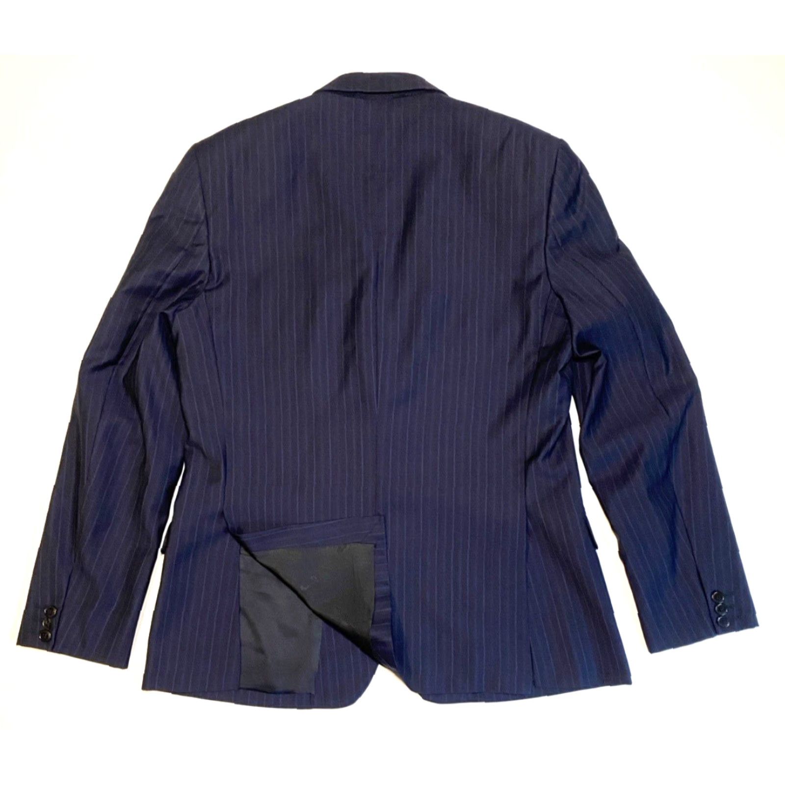 Versace Versace Collection Wool Suit Jacket Navy IT 50 US 40 Men’s Single-Breasted 3-Button - Vintage Size 40R - 5 Thumbnail