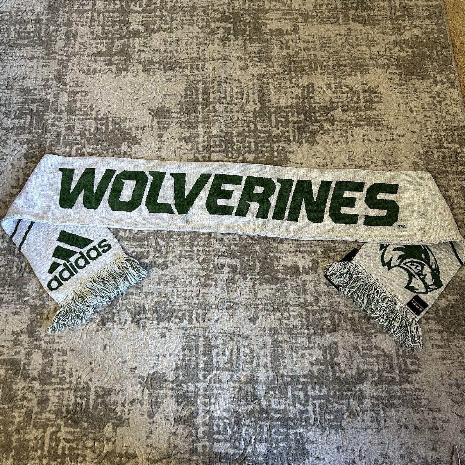 Adidas Utah Valley Wolverines Adidas Ruffneck Scarf Green/White Size ONE SIZE - 1 Thumbnail
