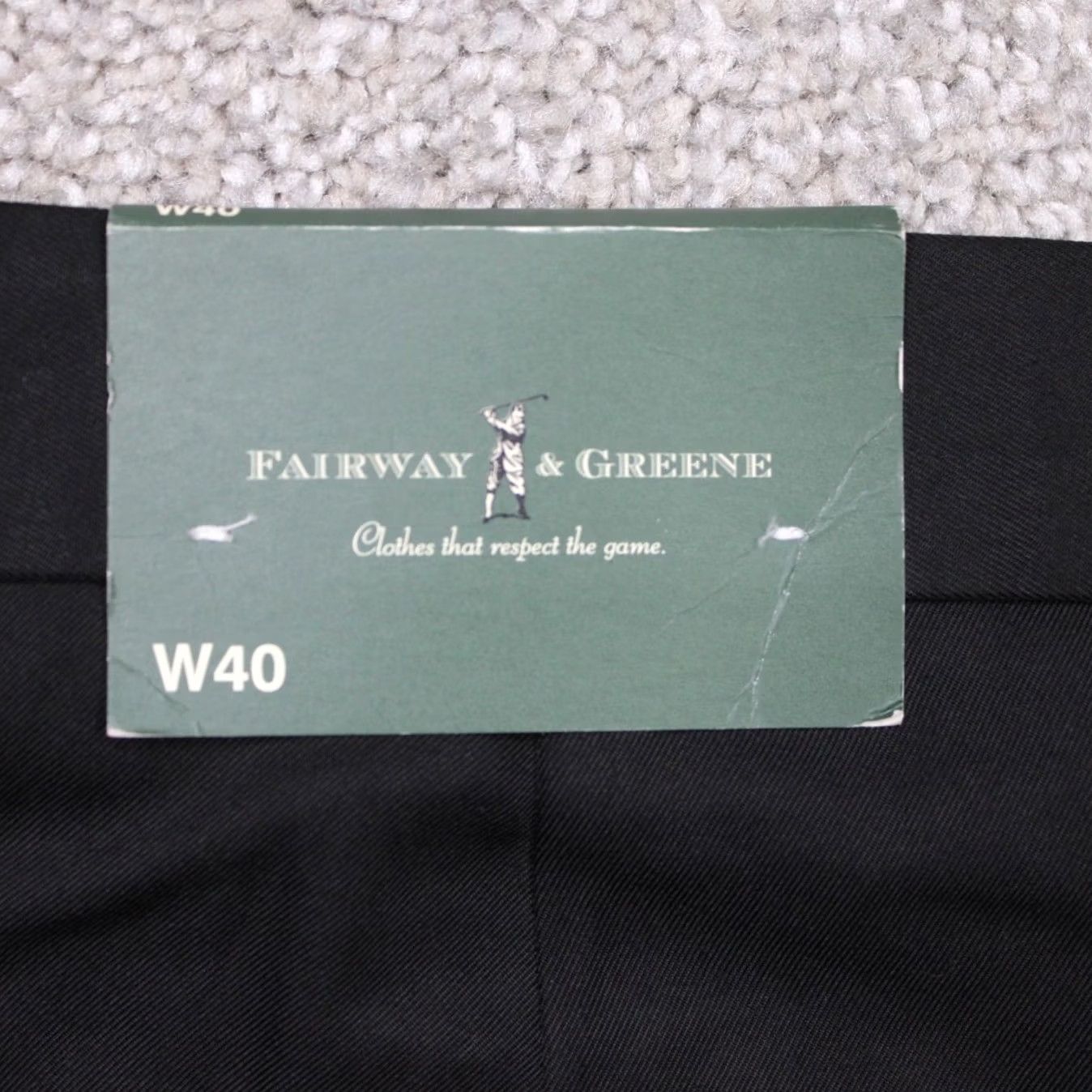 Vintage Fairway & Greene Shorts Mens 40 Black Pleated Polyester NWT Chino Pockets 10in Inseam Casual Summer Beach Preppy Size US 40 / EU 56 - 7 Thumbnail