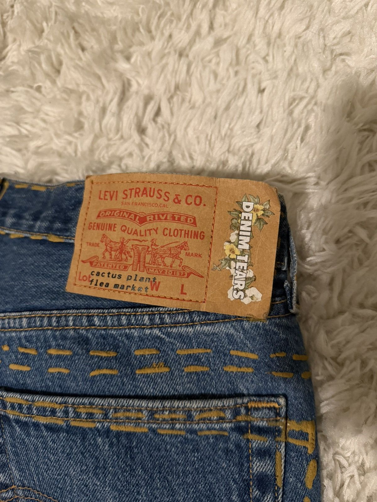 Cactus Plant Flea Market × DENIM TEARS Cactus Plant Flee Market X Denim Tears X Levis Size US 36 / EU 52 - 3 Thumbnail