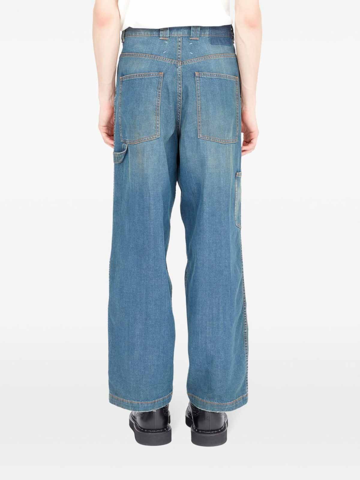 Maison Margiela oc11z0925 Mid Rise Wide Leg Jeans in Blue Size US 30 / EU 46 - 5 Thumbnail