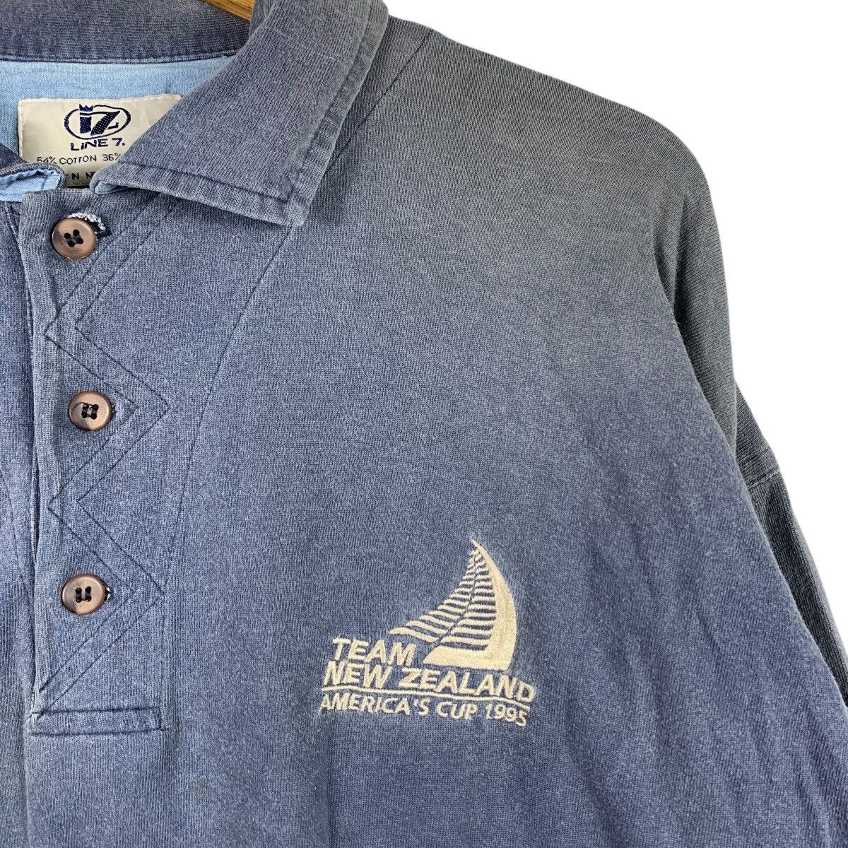 Vintage Vintage 90s LINE 7 Team New Zealand America's Cup 1995 Shirt Size US M / EU 48-50 / 2 - 4 Thumbnail