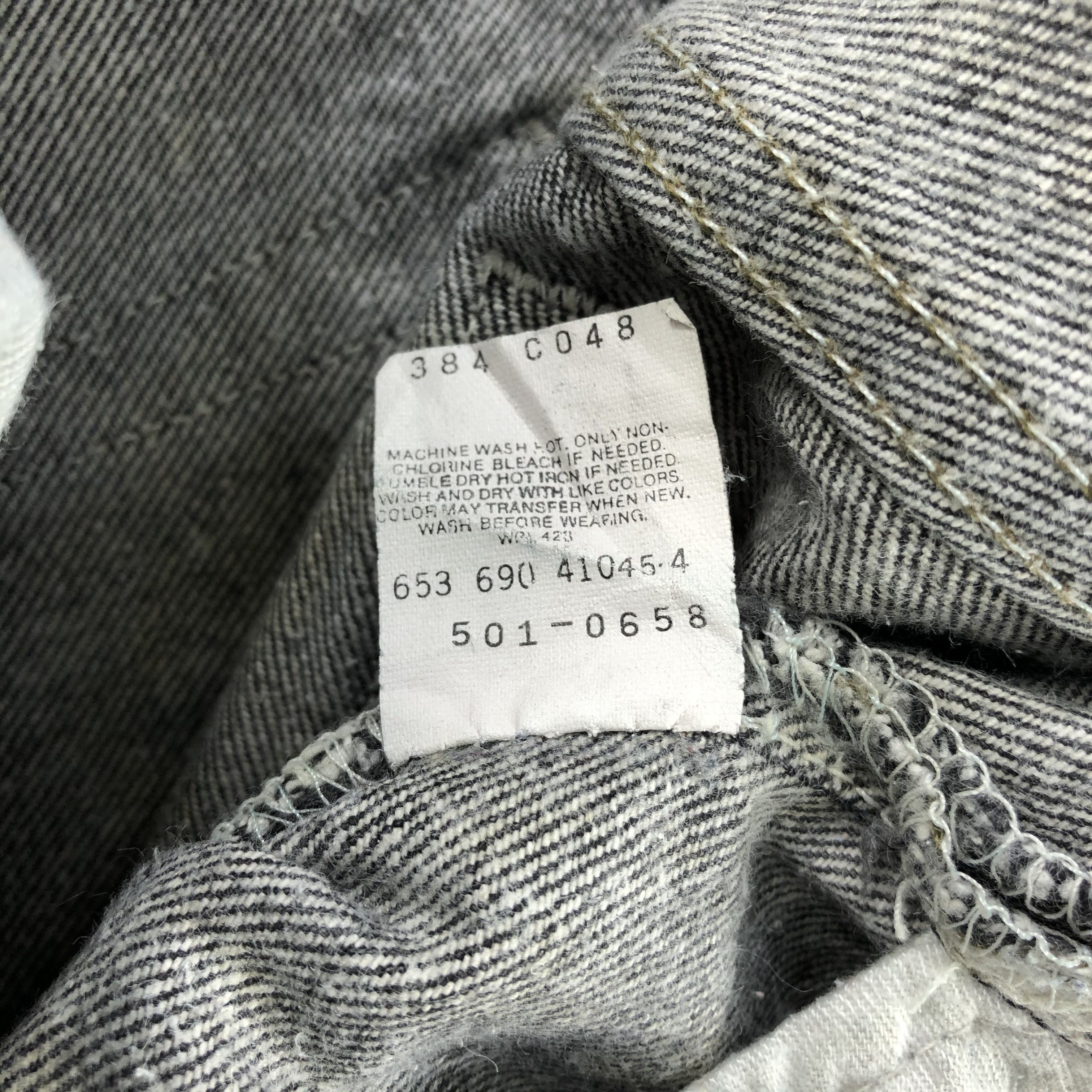 Levi's × Vintage 90s Vintage Levis 501 Faded Black Jeans-JM2339 Size US 38 / EU 54 - 14 Thumbnail
