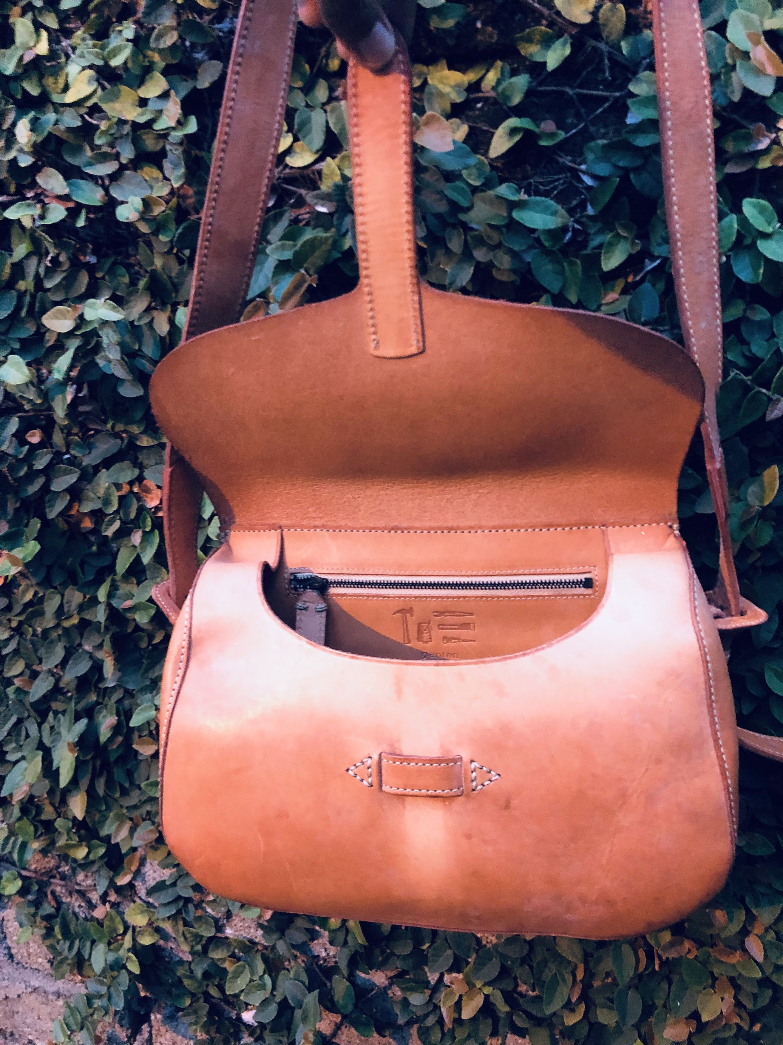 Genuine Leather Japanese Genten Genuine Leather Style Crossbody Bag Size ONE SIZE - 14 Thumbnail