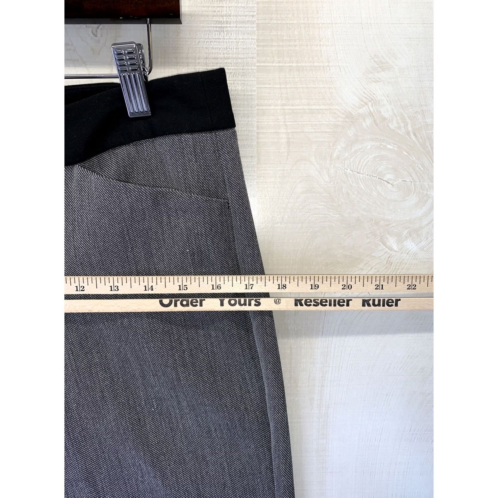 Express Express Women Dress Pants Gray Straight Leg Workwear 6 Regular XS? Not included. Size 28" / US 6 / IT 42 - 5 Thumbnail