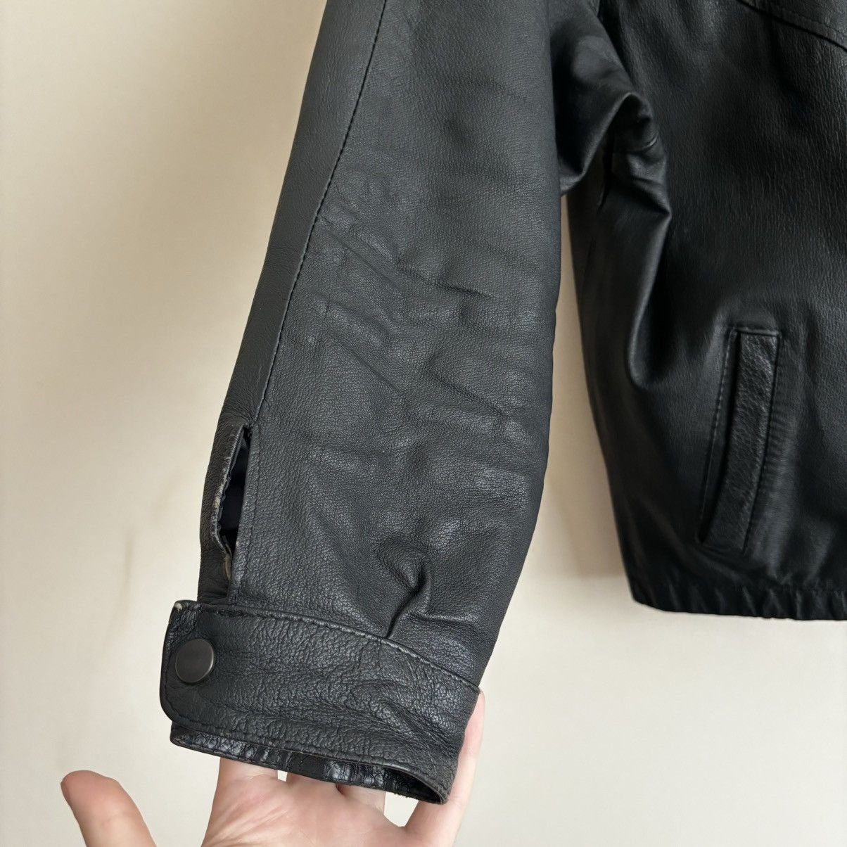 Hysteric Glamour × Vintage Vintage Avant-Garde Leather Jacket Size L / US 10 / IT 46 - 6 Thumbnail