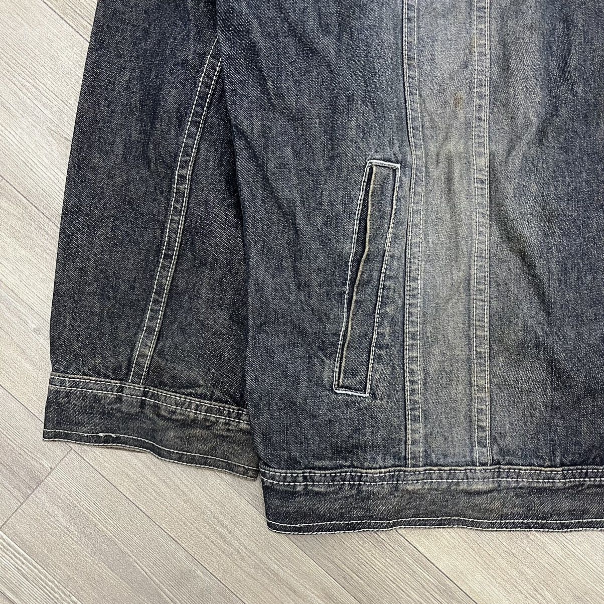 Rocawear × Vintage Vintage Y2K Rocawear Big Logo Black Wash Denim Jacket Size US XXL / EU 58 / 5 - 13 Thumbnail