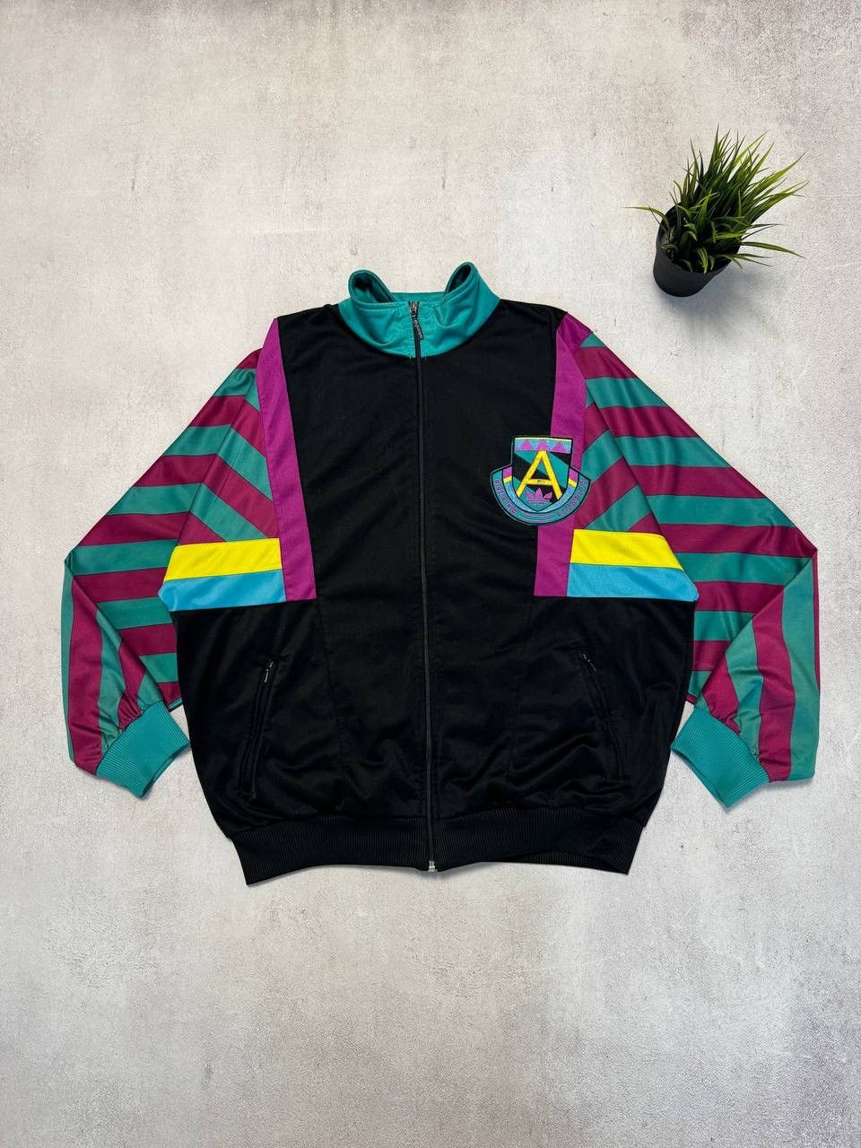 Vintage Vintage Adidas Champion Jacket Track Olympia Rare Retro 90s Size US XL / EU 56 / 4 - 1 Thumbnail