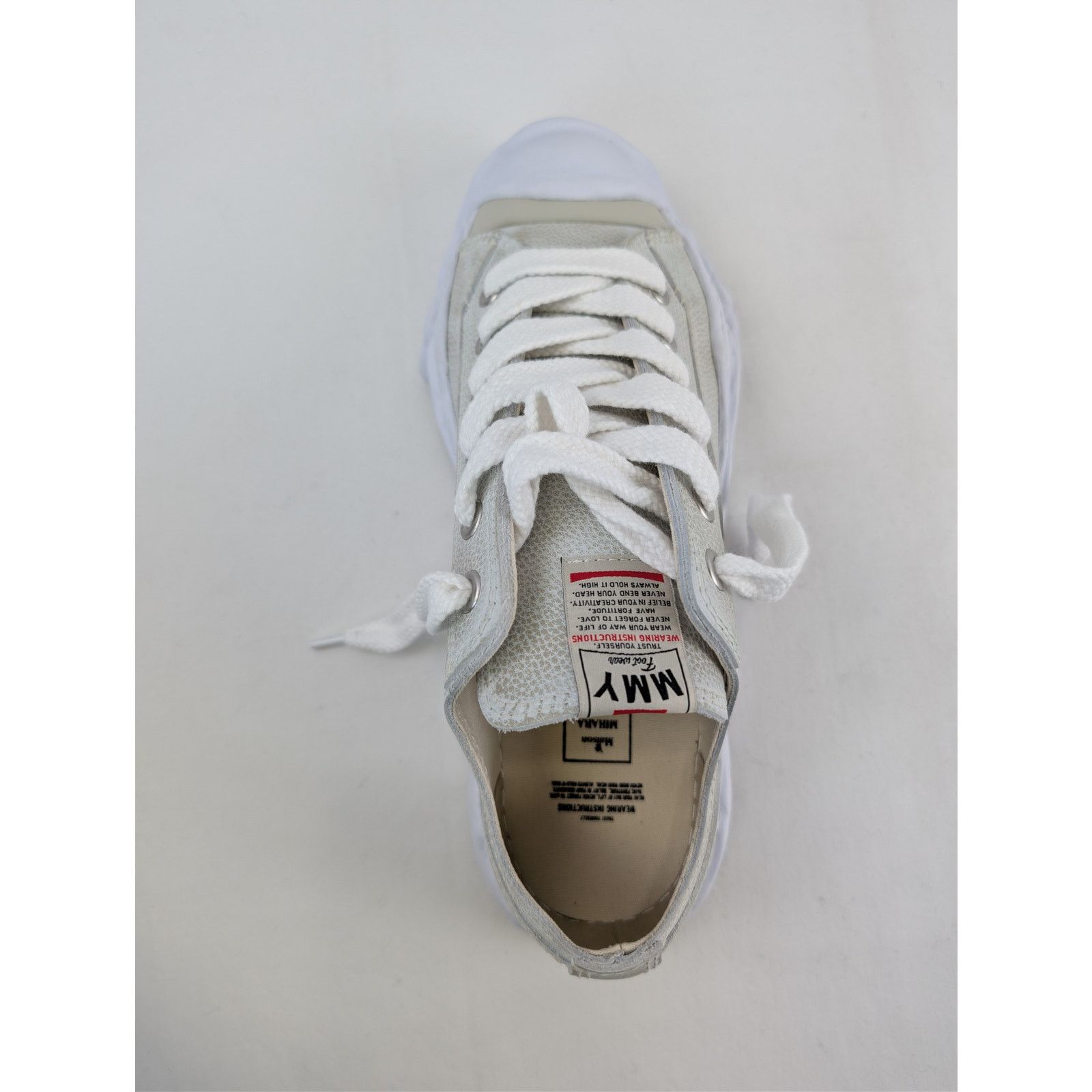 Maison MIHARA YASUHIRO o1rshd1 Hank Original Sole Brushed Sneaker in White Size US 12 / EU 45 - 17 Thumbnail