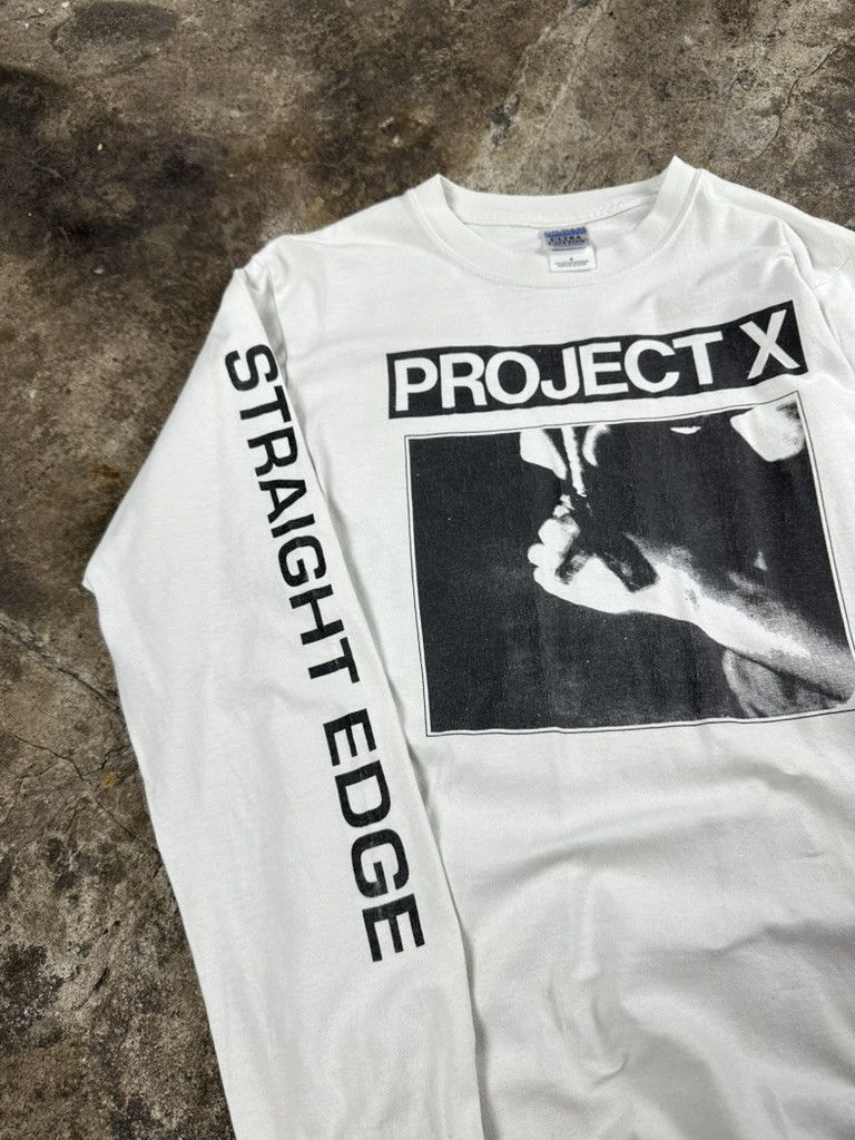 Japanese Brand Rare 2000s Project X Straight Edge Hardcore Longsleeve Size US S / EU 44-46 / 1 - 2 Thumbnail