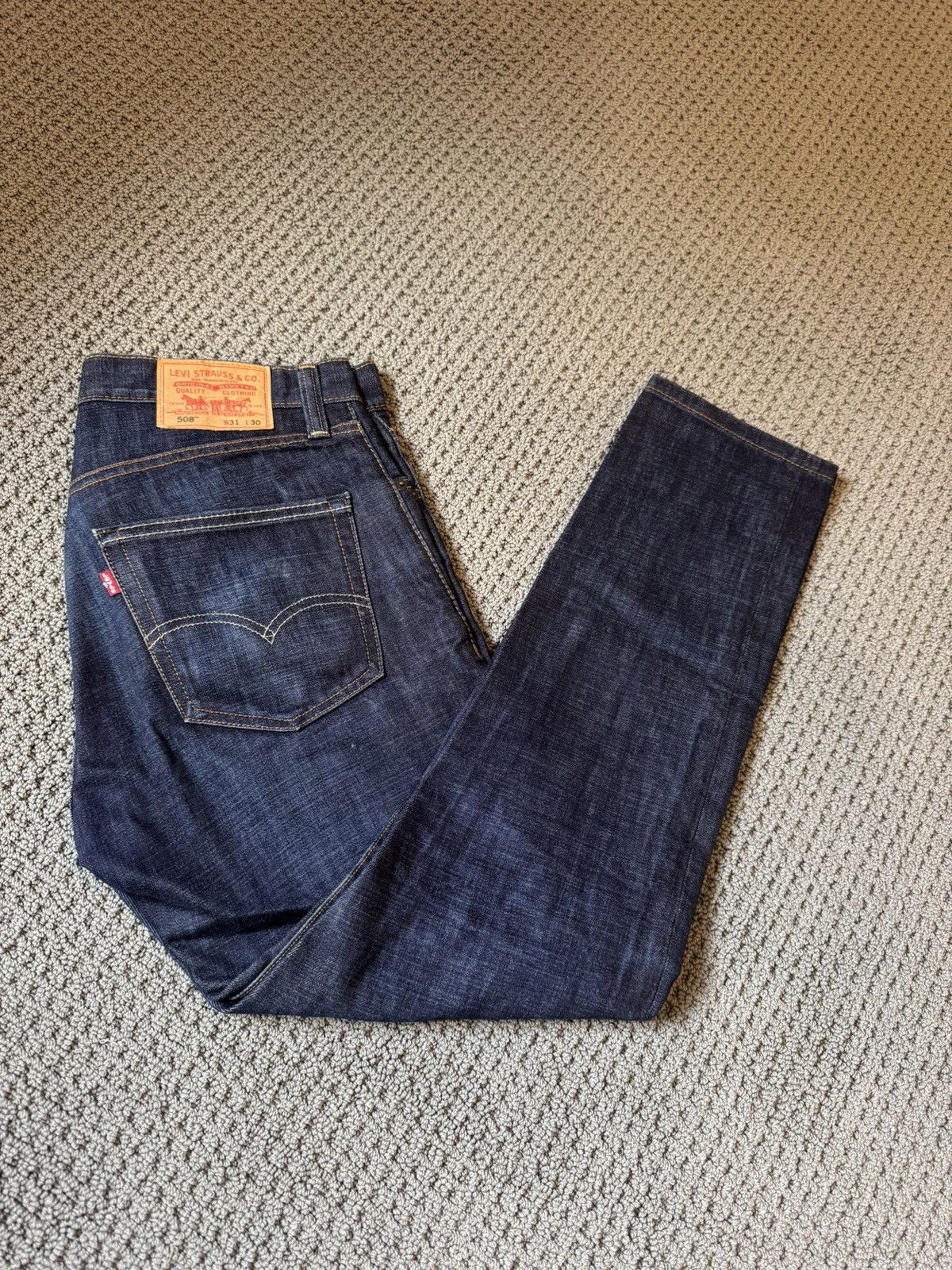 Levi's 508 Slim tapered. Discontinued style. 31x30 like new Size US 31 - 1 Thumbnail