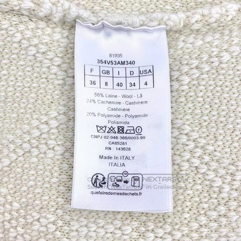 Dior Dior Beige rattan plaid sheep wool lapel single-breasted l Size XS / US 0-2 / IT 36-38 - 6 Thumbnail