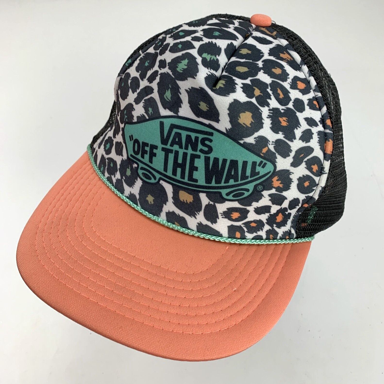 Vans leopard shop print snapback