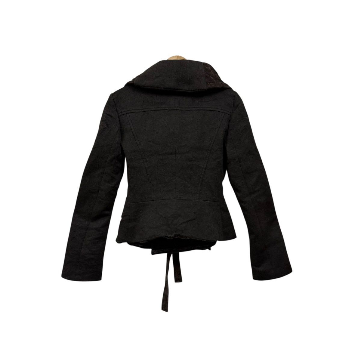 Brunello Cucinelli Tomaso Stefanelli Wrap Jacket Draped Collar Belted Size M / US 6-8 / IT 42-44 - 3 Thumbnail